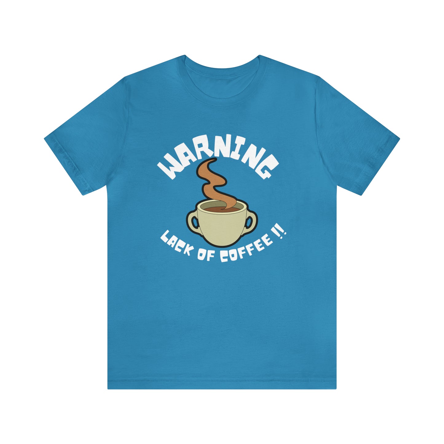 Unisex COFFEE WARNING Jersey Short Sleeve Tee