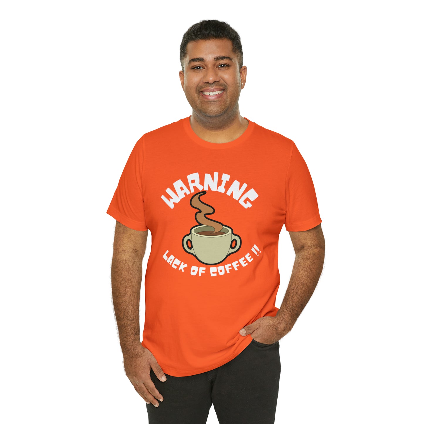 Unisex COFFEE WARNING Jersey Short Sleeve Tee