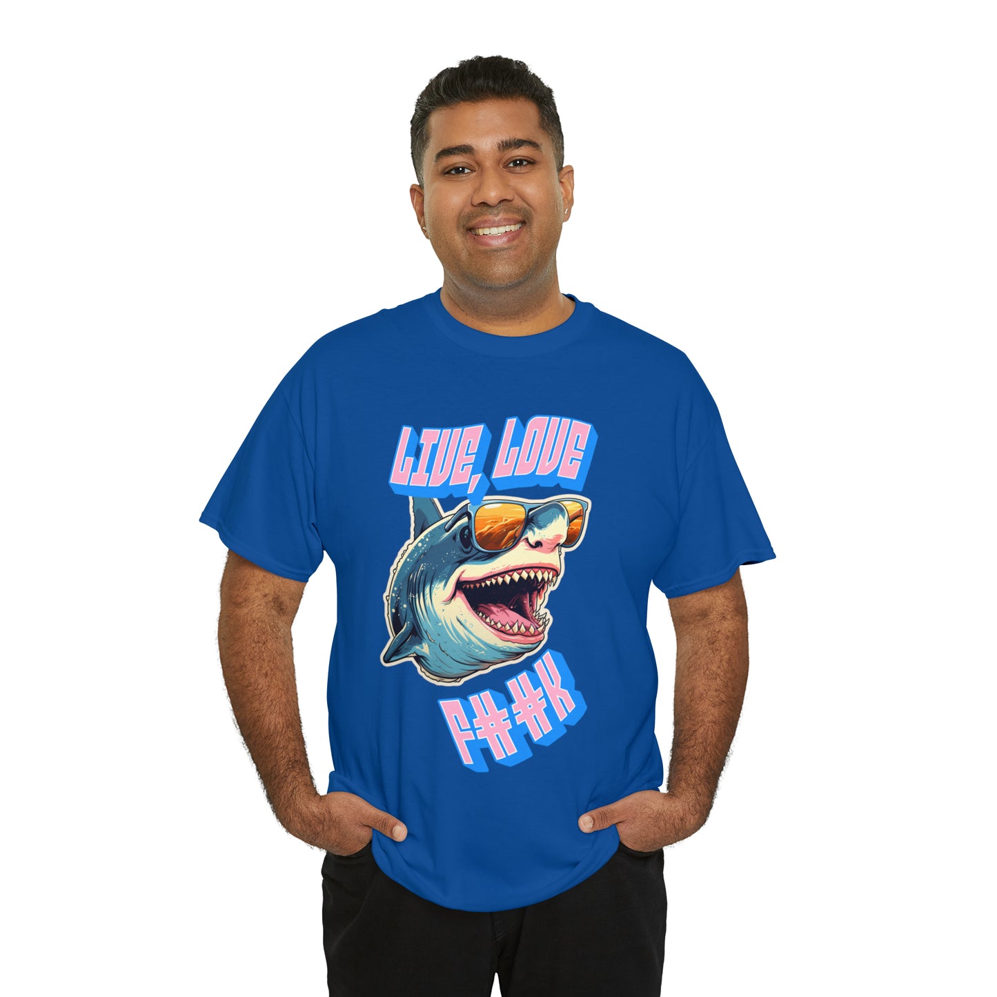 Unisex shark Heavy Cotton Tee