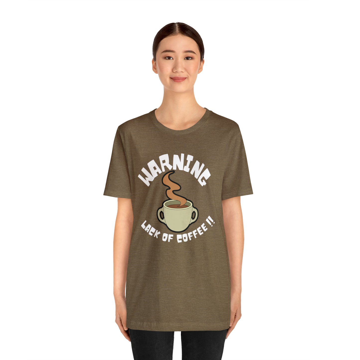 Unisex COFFEE WARNING Jersey Short Sleeve Tee