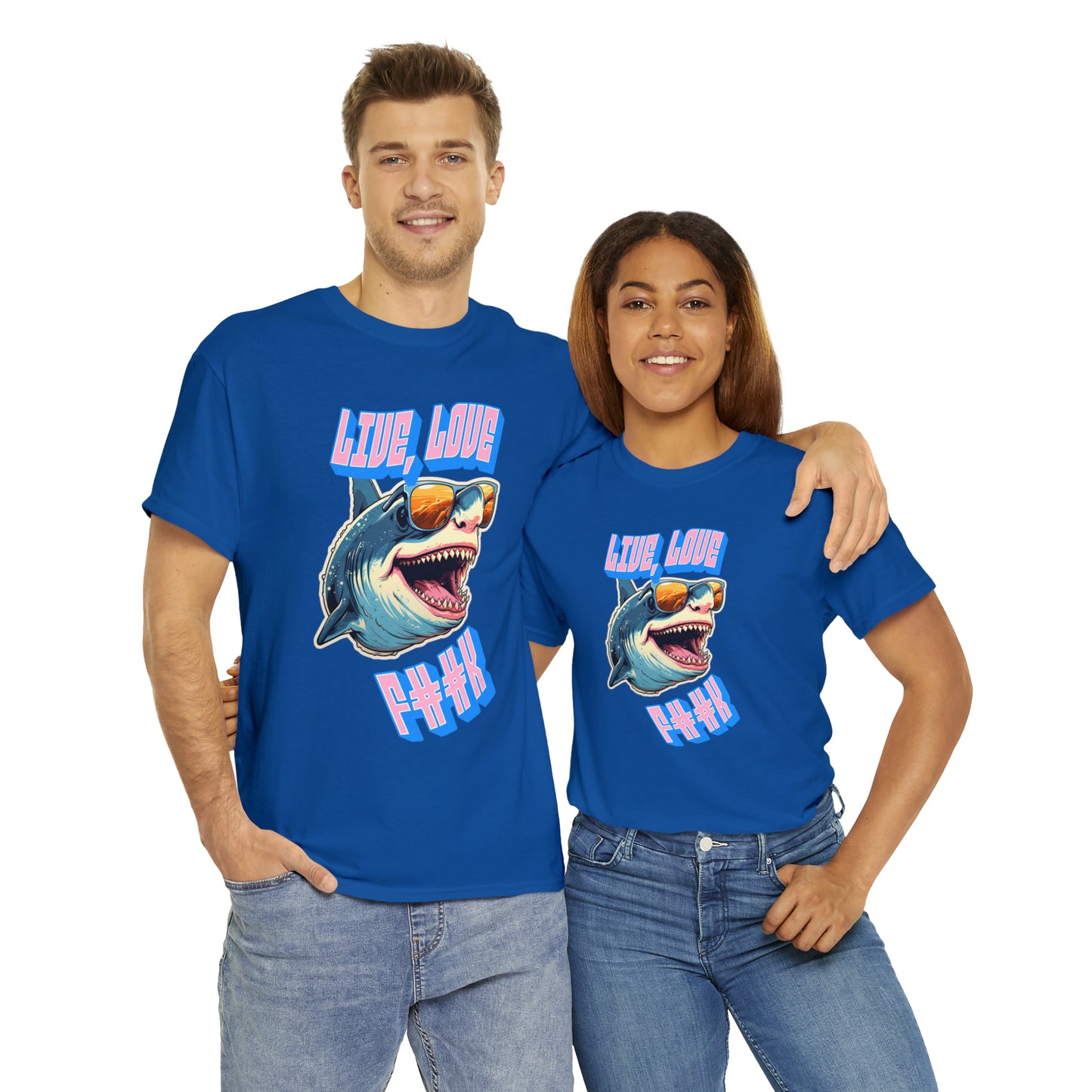 Unisex shark Heavy Cotton Tee