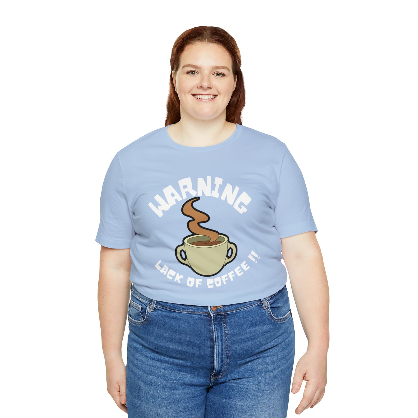 Unisex COFFEE WARNING Jersey Short Sleeve Tee