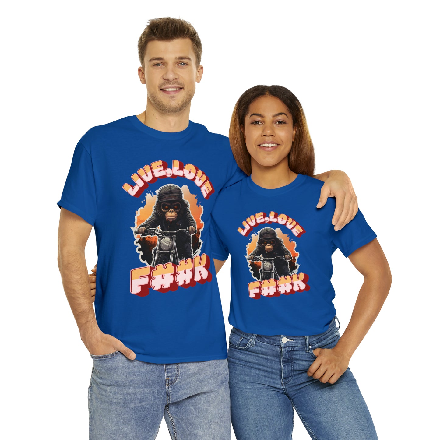 Unisex happy monkey collection Heavy Cotton Tee