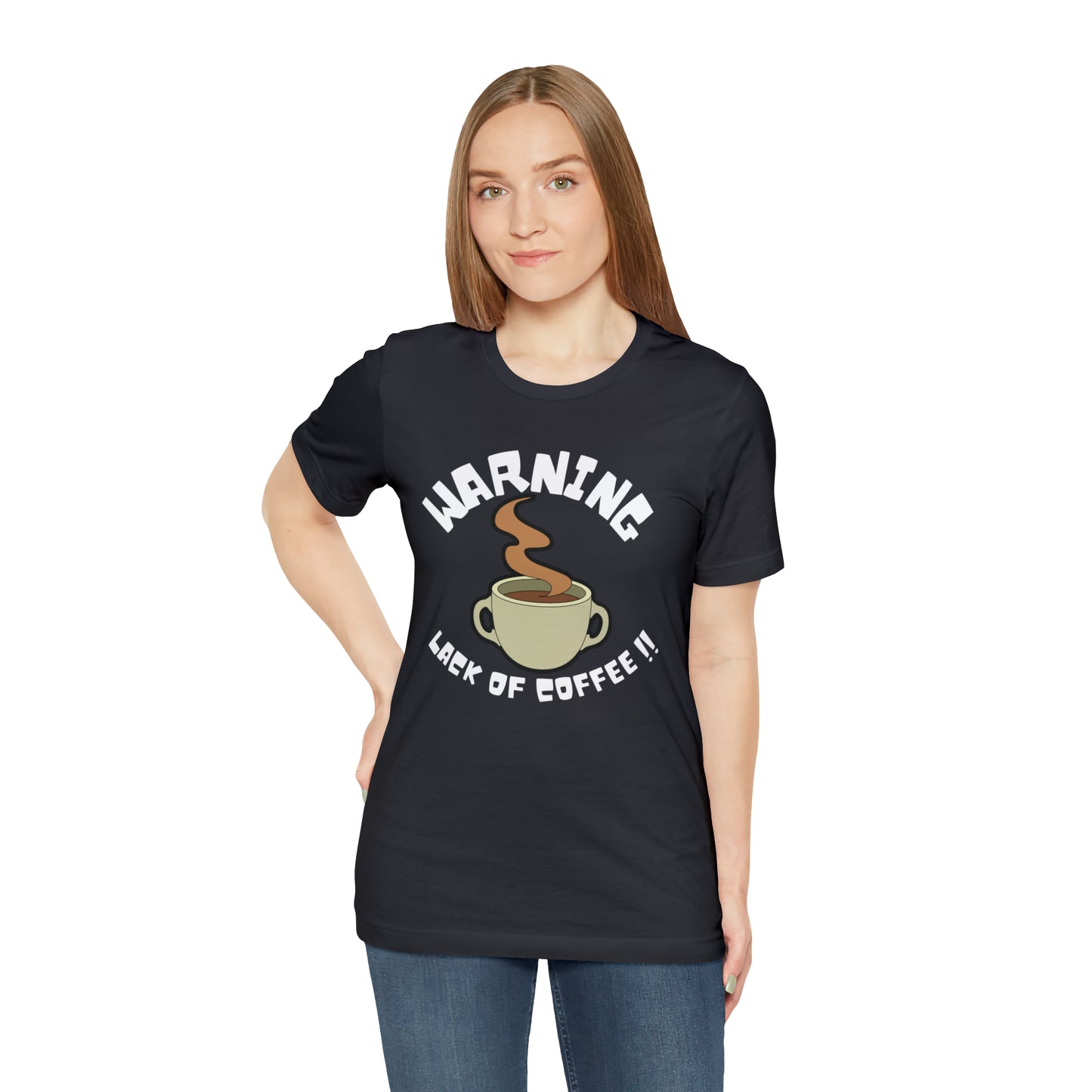 Unisex COFFEE WARNING Jersey Short Sleeve Tee