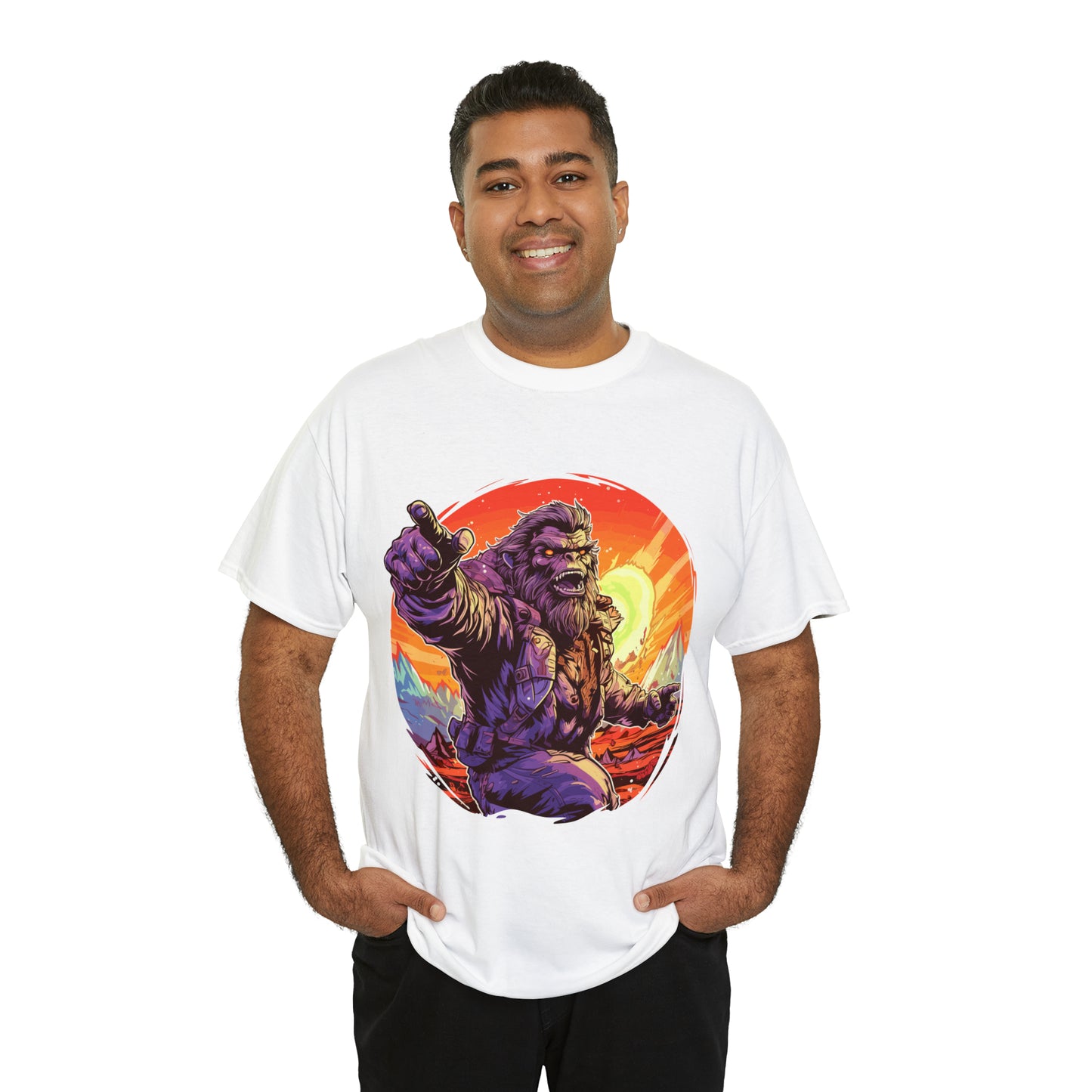 Bigfoot appreciation society Unisex Heavy Cotton Tee