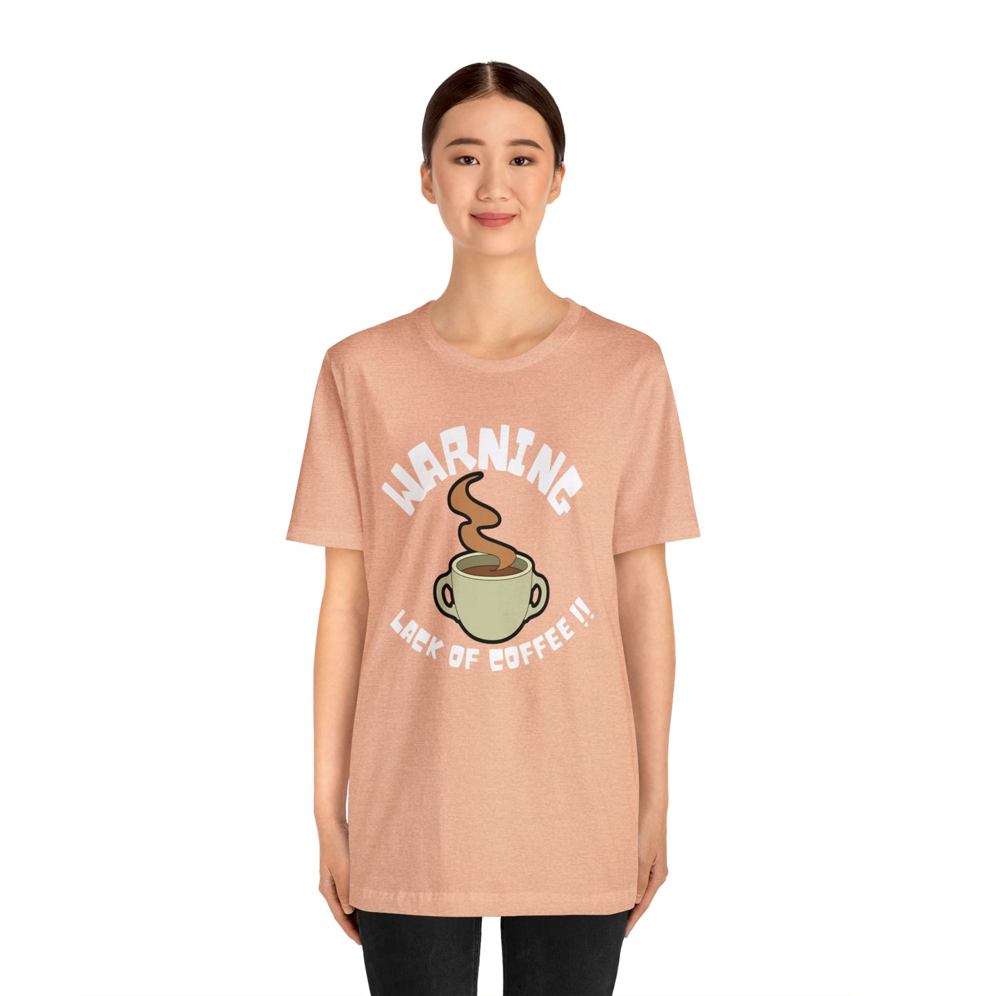 Unisex COFFEE WARNING Jersey Short Sleeve Tee
