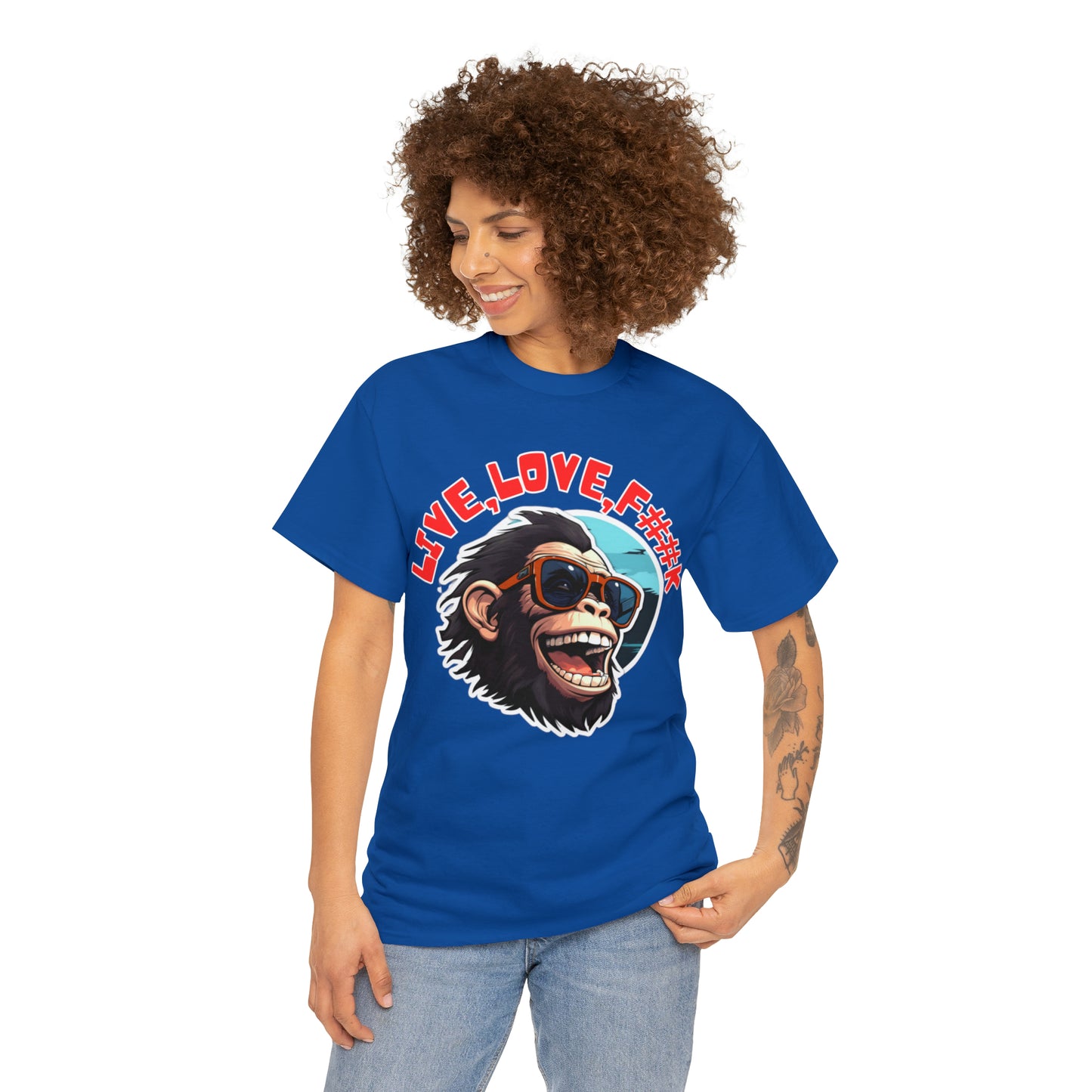 Unisex happy monkey Heavy Cotton Tee