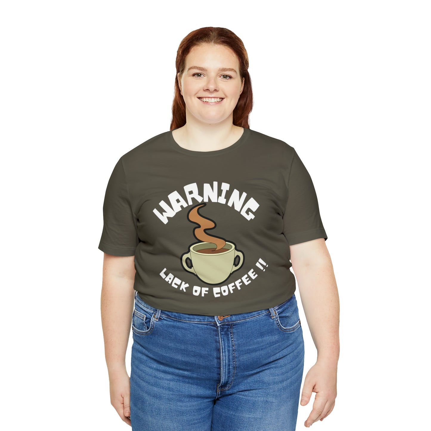Unisex COFFEE WARNING Jersey Short Sleeve Tee