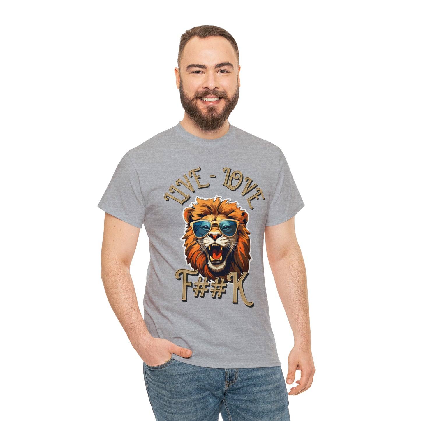 Unisex Lion Heavy Cotton Tee