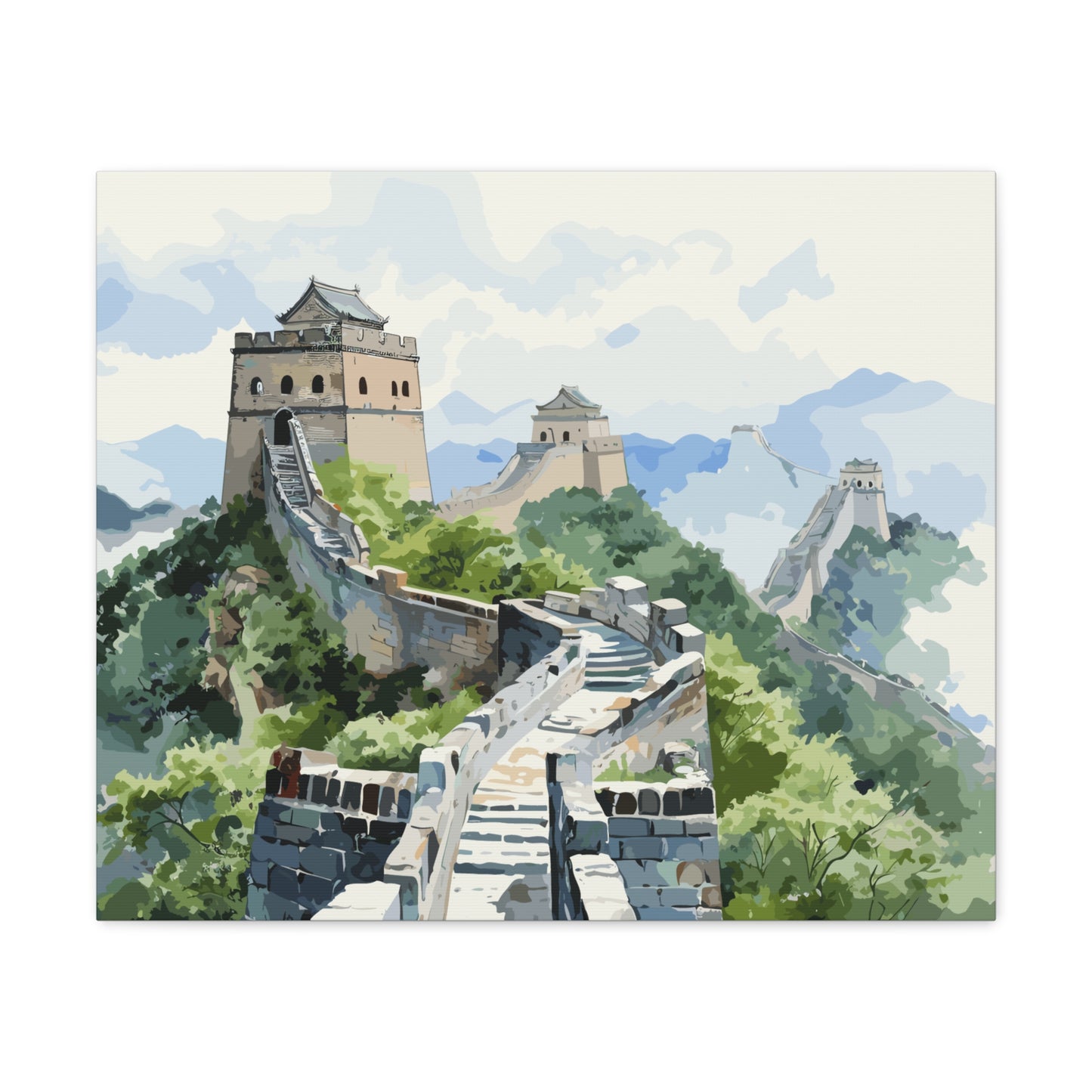 Great Wall Of China, canvas wrap