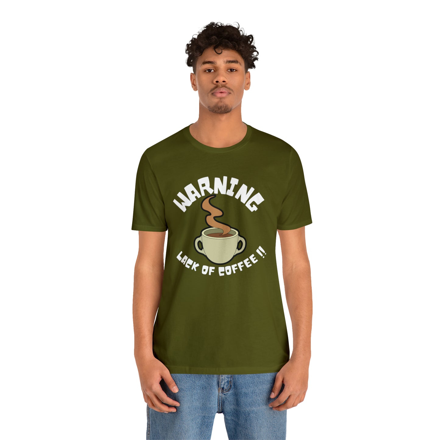 Unisex COFFEE WARNING Jersey Short Sleeve Tee