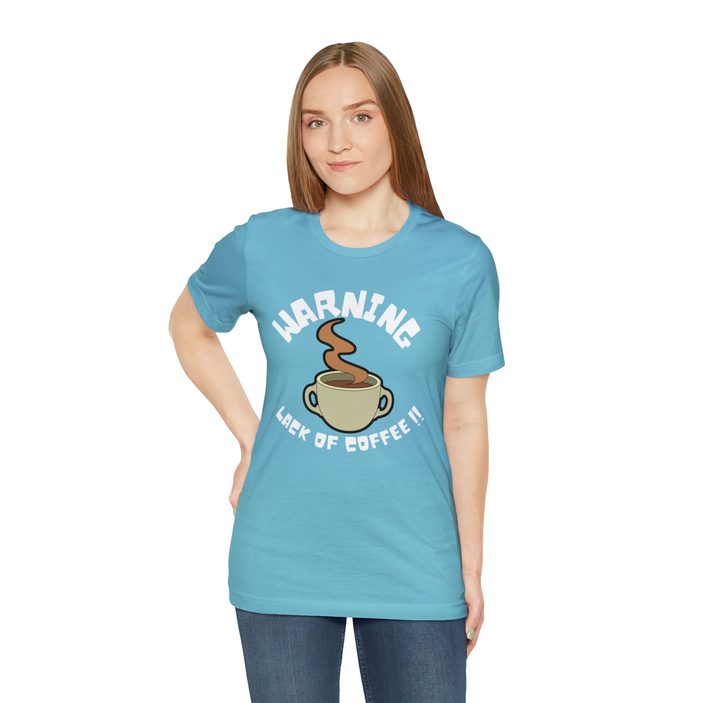 Unisex COFFEE WARNING Jersey Short Sleeve Tee
