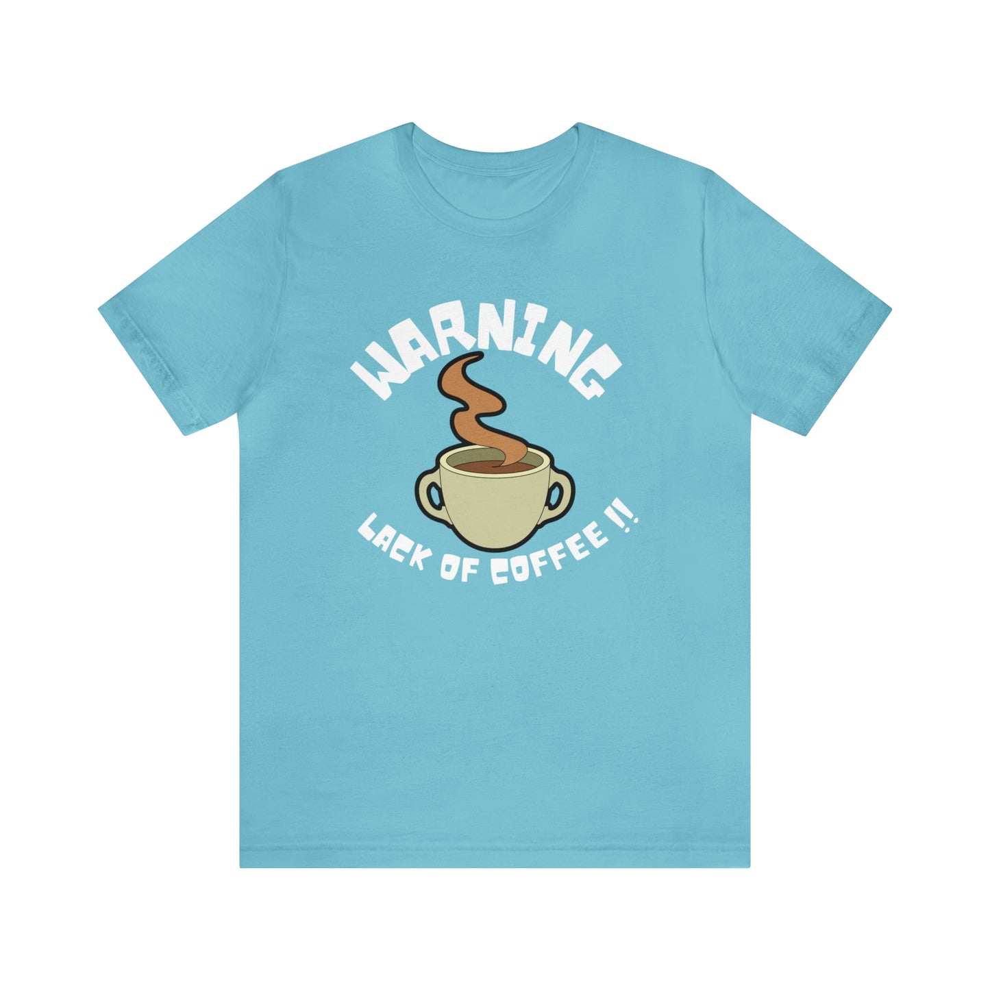 Unisex COFFEE WARNING Jersey Short Sleeve Tee