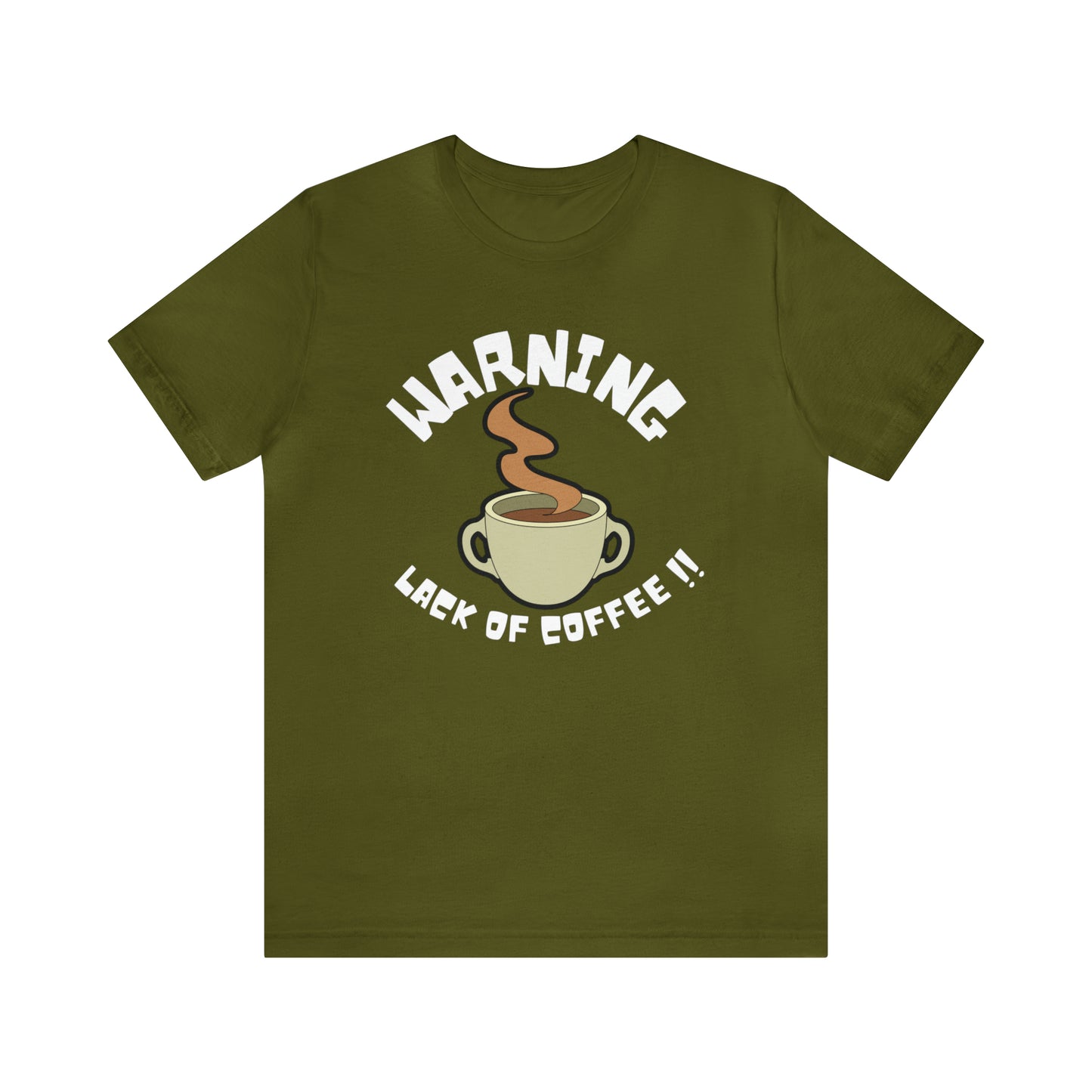 Unisex COFFEE WARNING Jersey Short Sleeve Tee