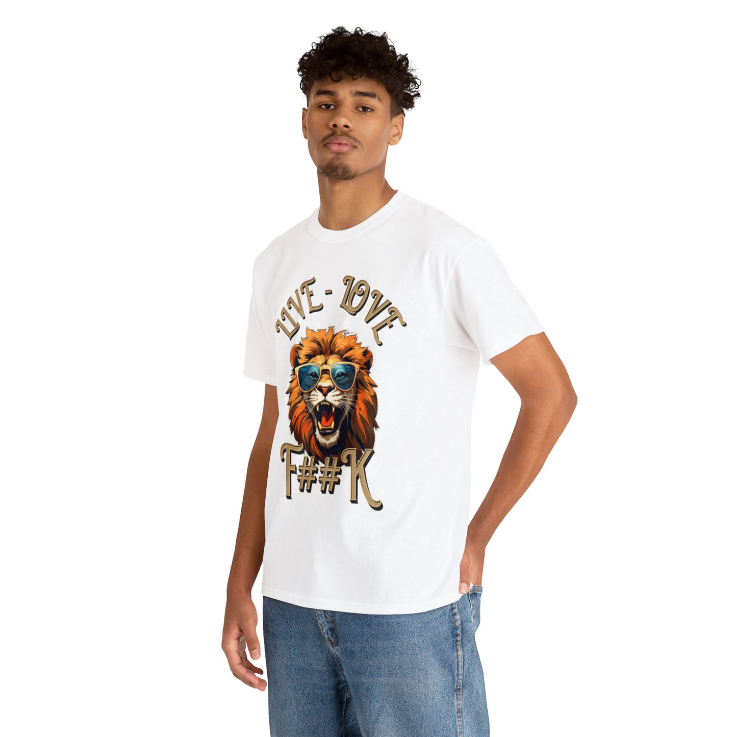 Unisex Lion Heavy Cotton Tee