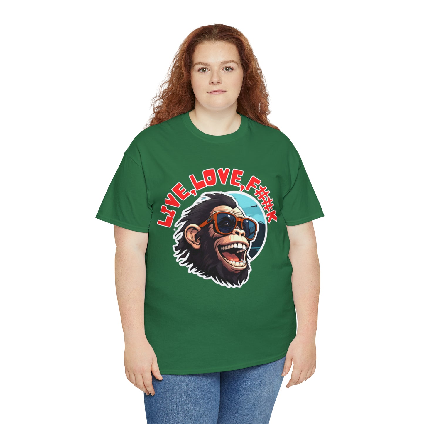 Unisex happy monkey Heavy Cotton Tee