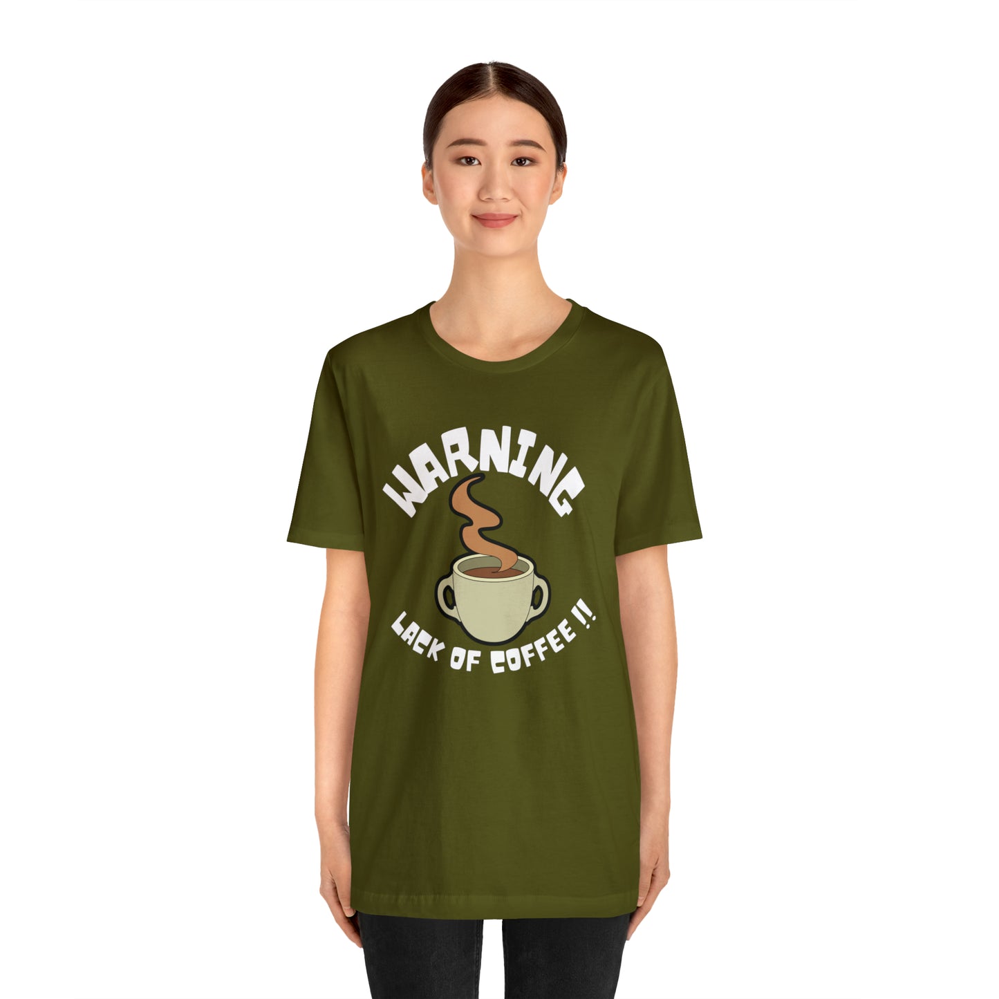 Unisex COFFEE WARNING Jersey Short Sleeve Tee