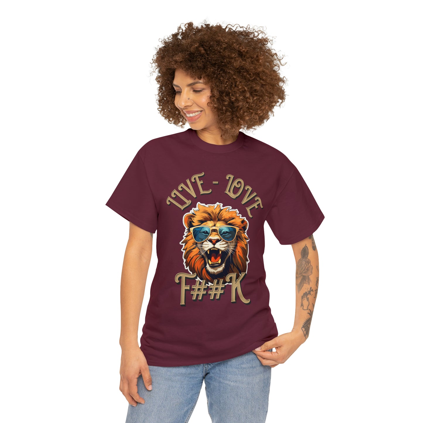 Unisex Lion Heavy Cotton Tee