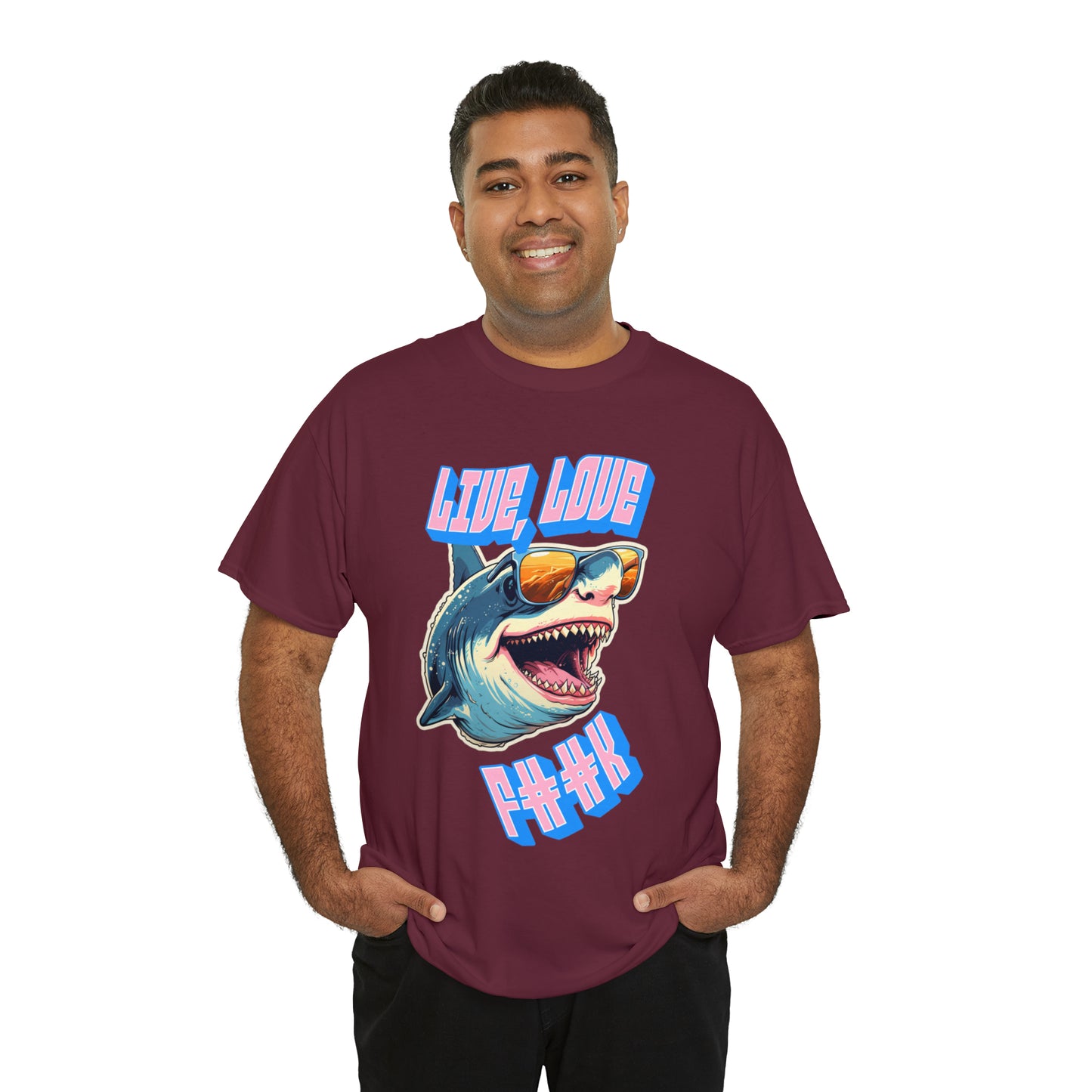 Unisex shark Heavy Cotton Tee