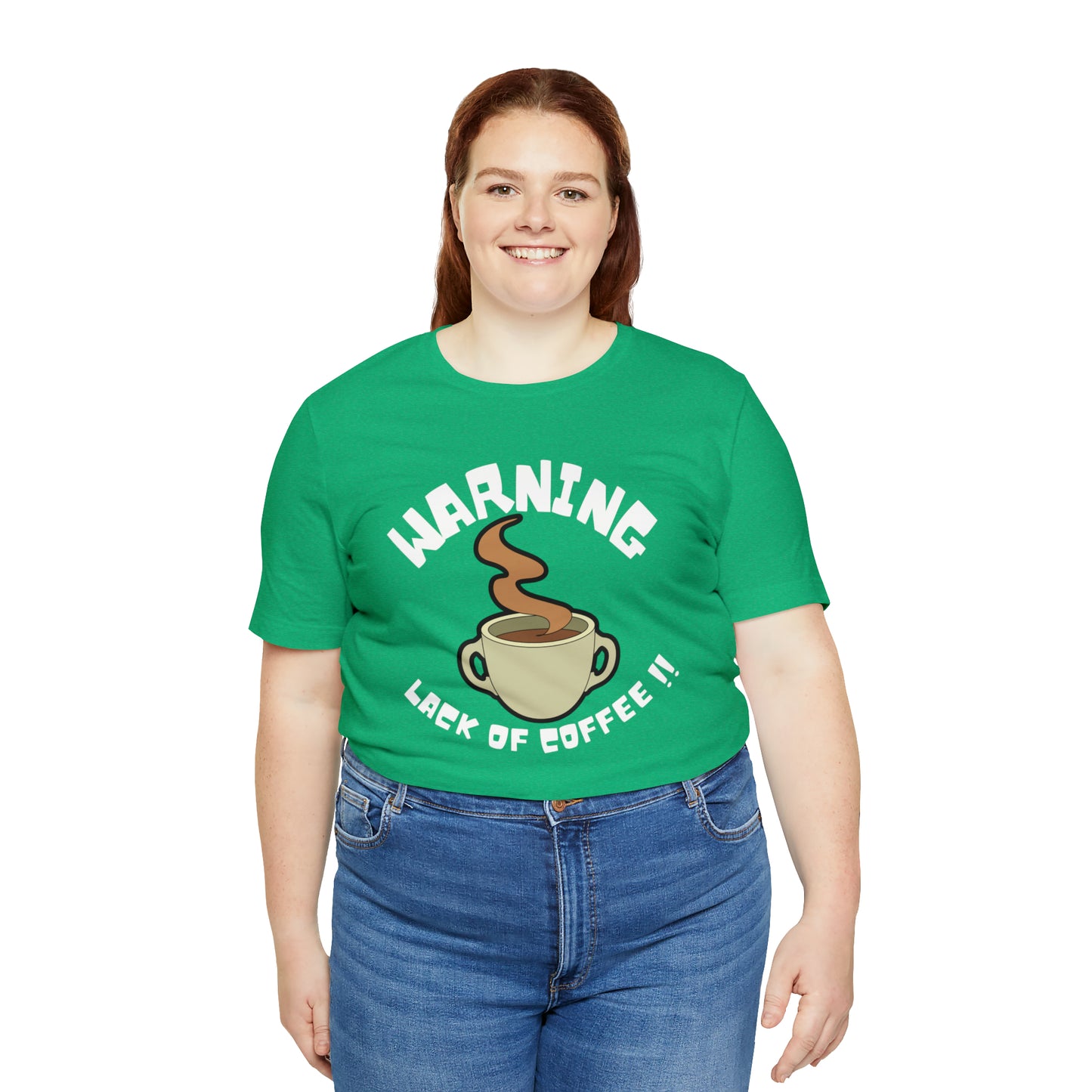 Unisex COFFEE WARNING Jersey Short Sleeve Tee