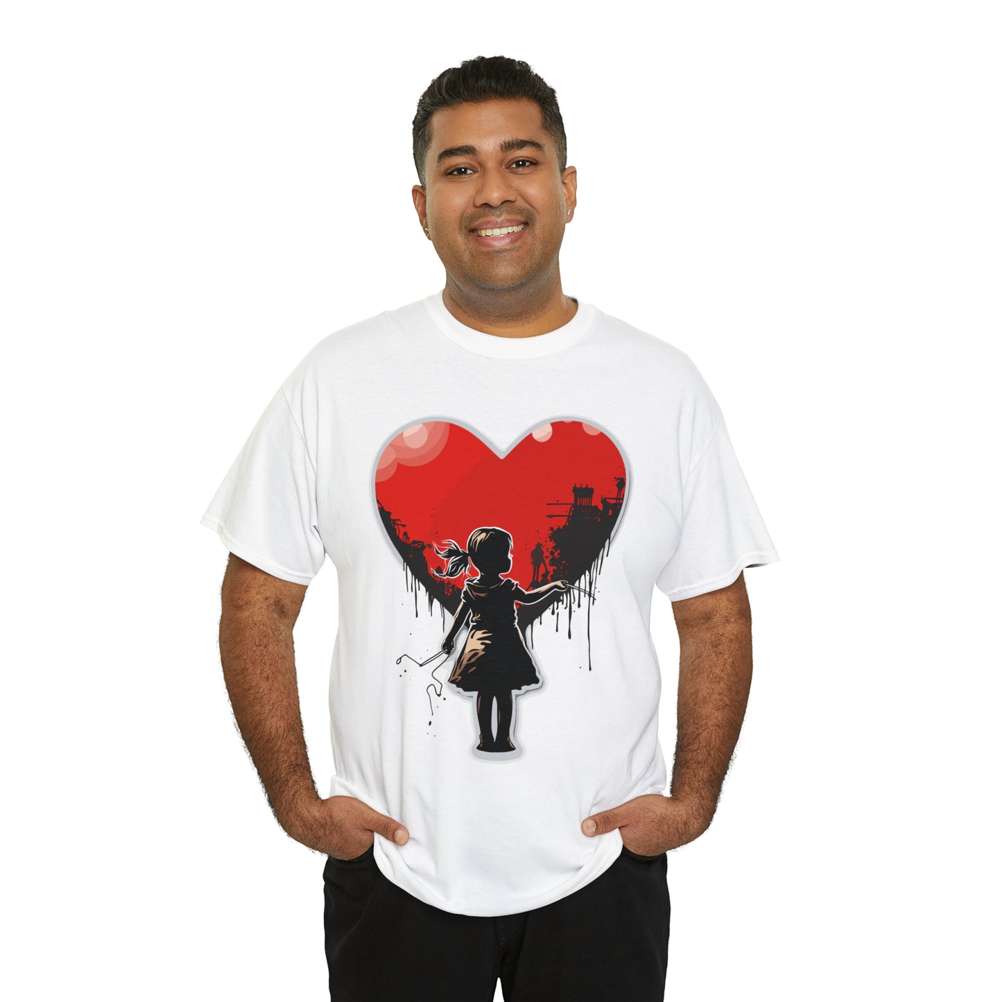 Unisex Love not war collection Heavy Cotton Tee