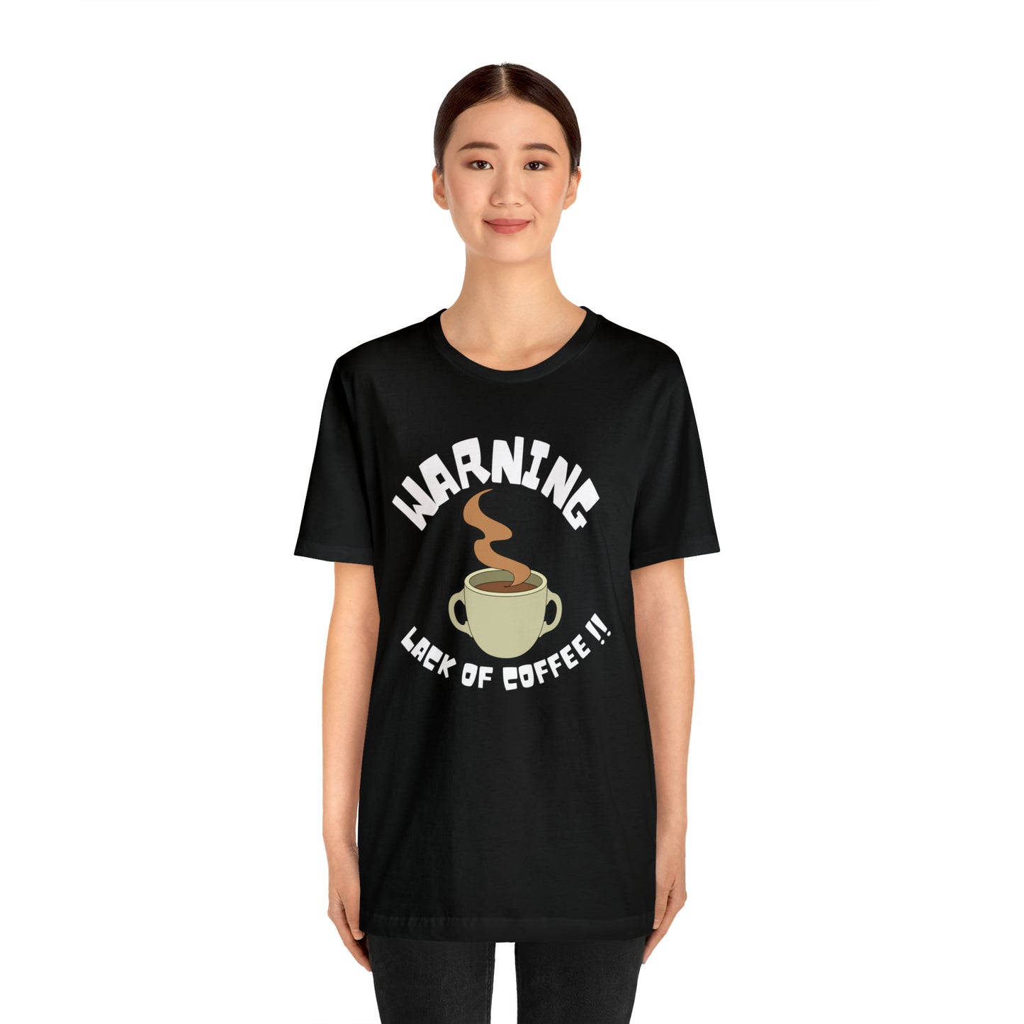 Unisex COFFEE WARNING Jersey Short Sleeve Tee