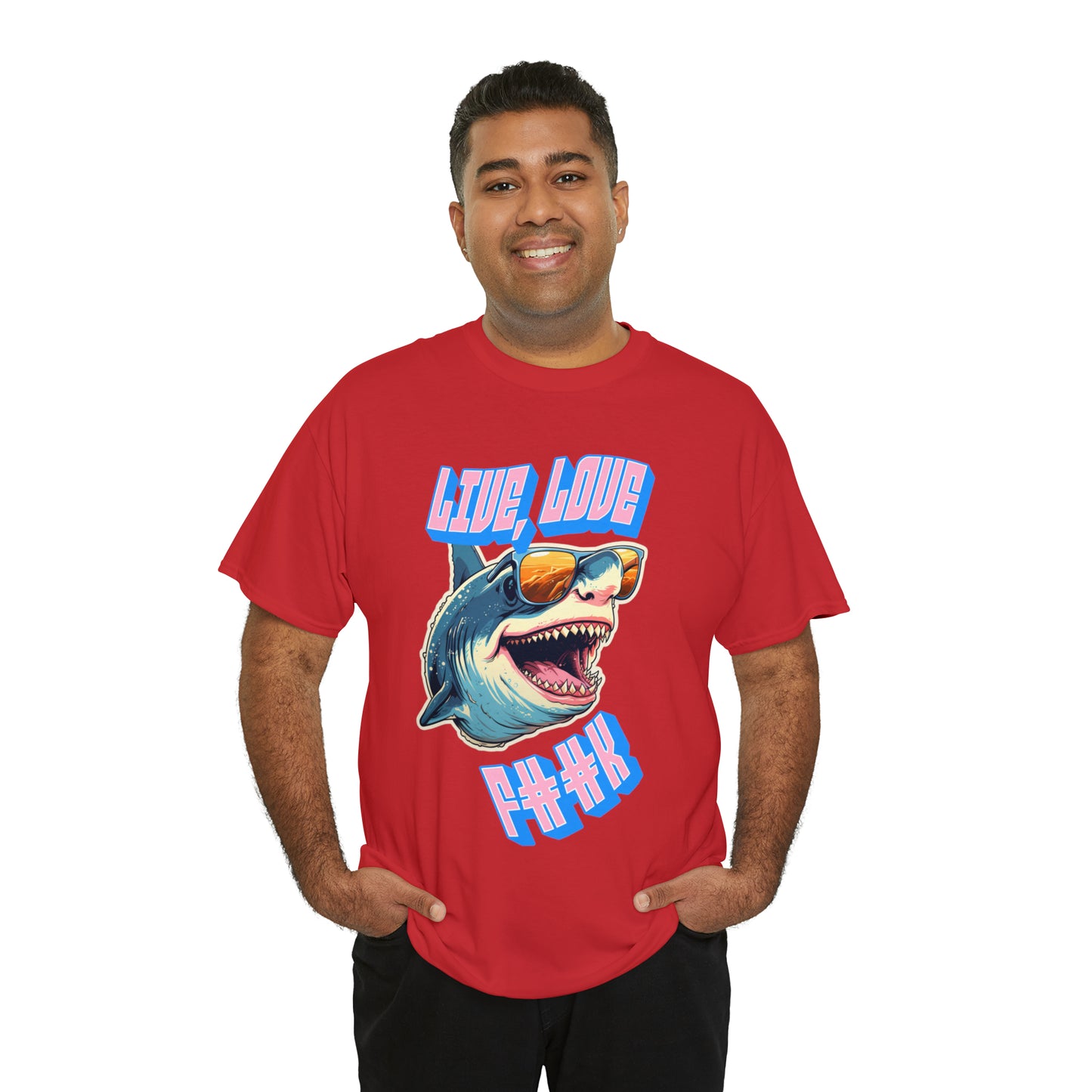 Unisex shark Heavy Cotton Tee