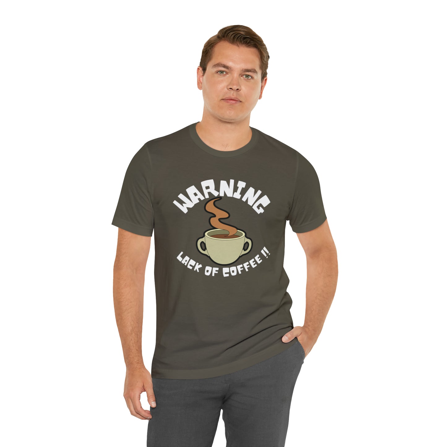 Unisex COFFEE WARNING Jersey Short Sleeve Tee