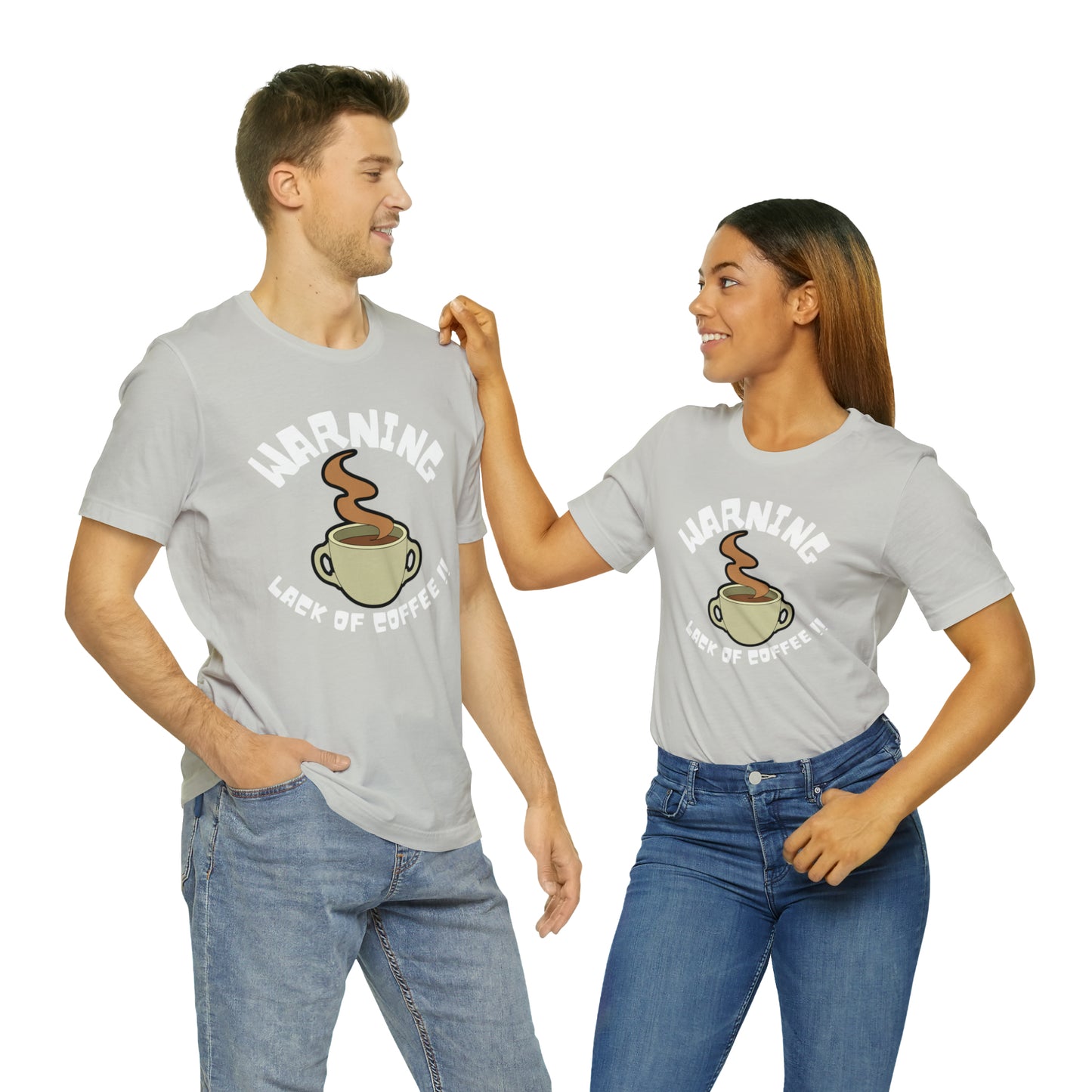 Unisex COFFEE WARNING Jersey Short Sleeve Tee