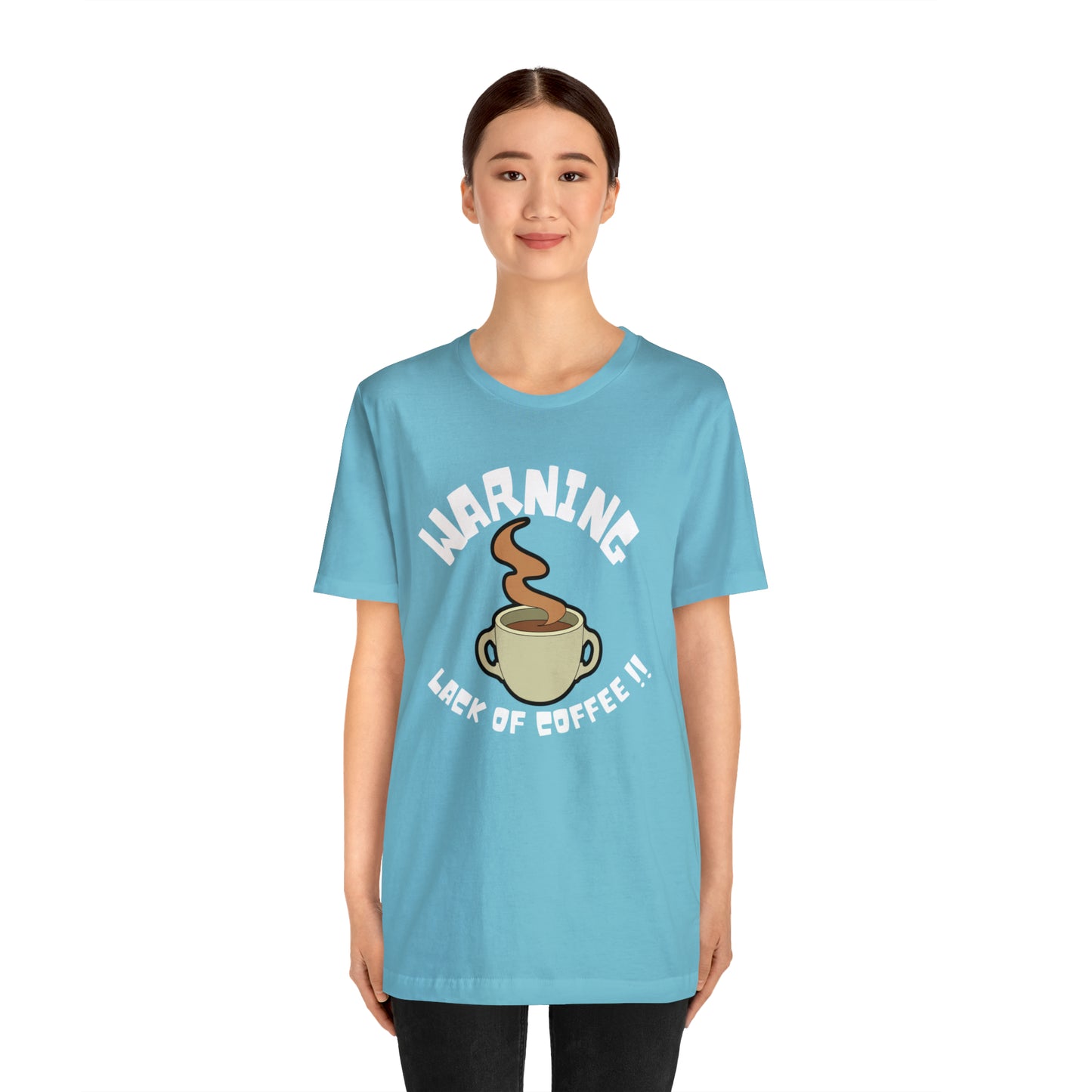 Unisex COFFEE WARNING Jersey Short Sleeve Tee