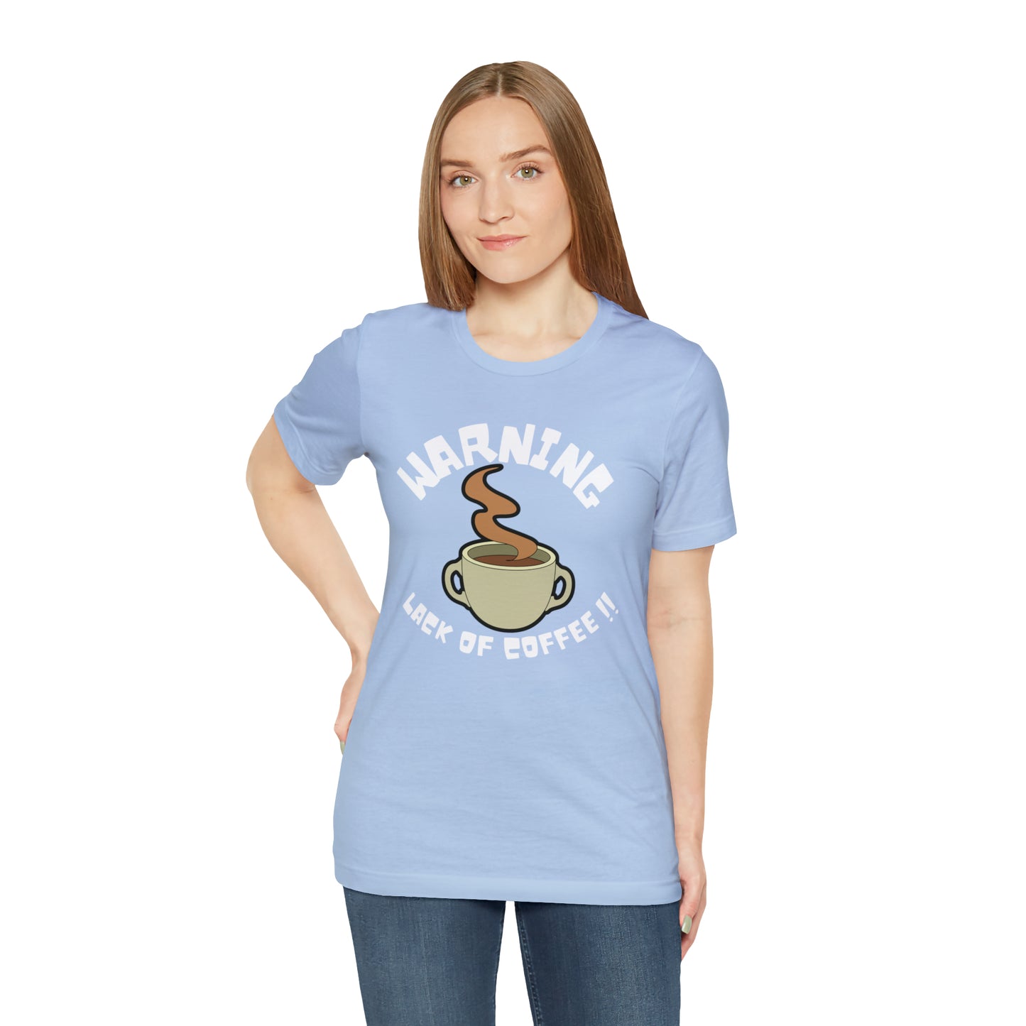 Unisex COFFEE WARNING Jersey Short Sleeve Tee