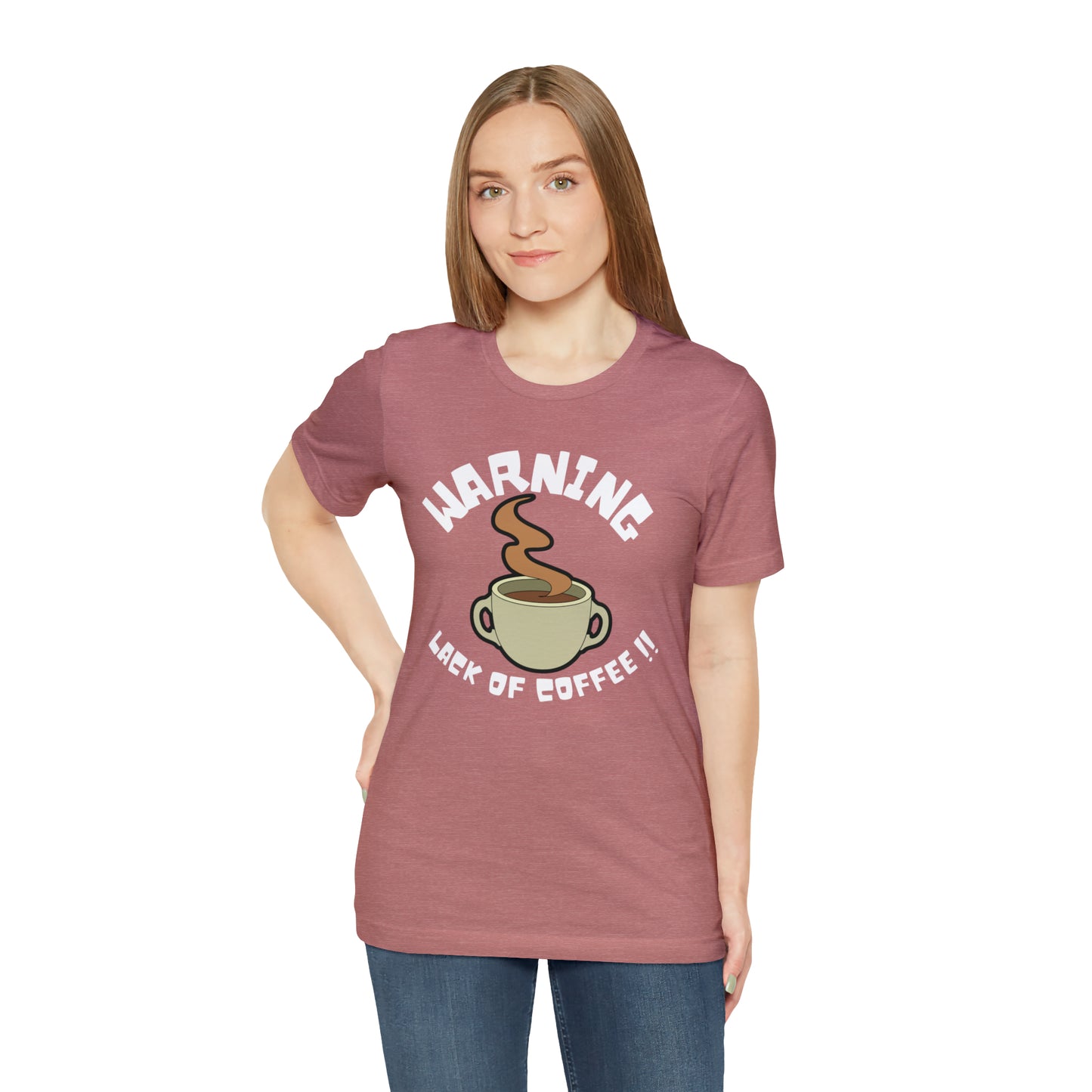 Unisex COFFEE WARNING Jersey Short Sleeve Tee