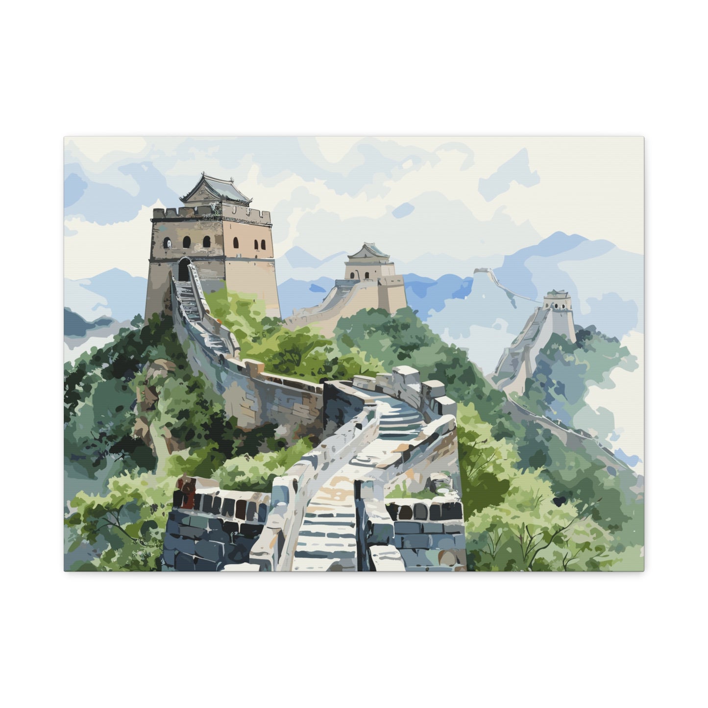 Great Wall Of China, canvas wrap