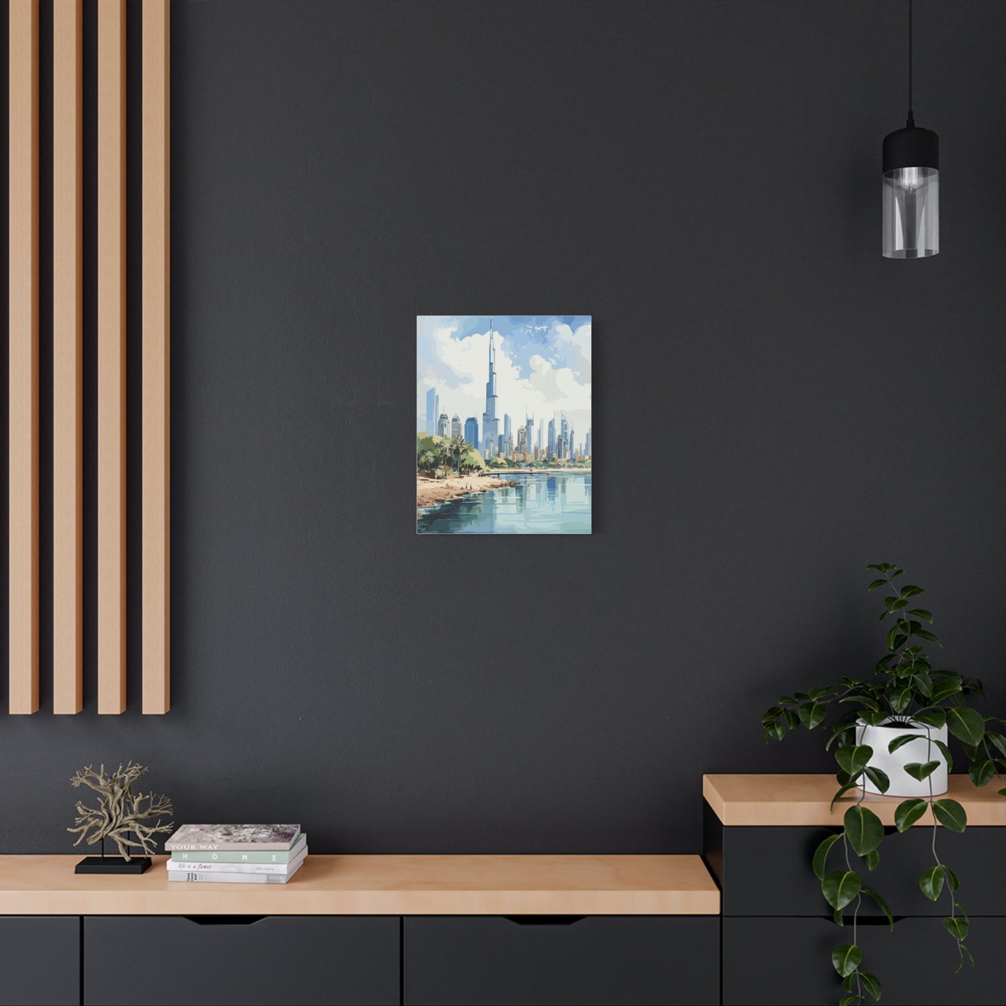 Dubai skyline,Matte Canvas, Stretched, 1.25"