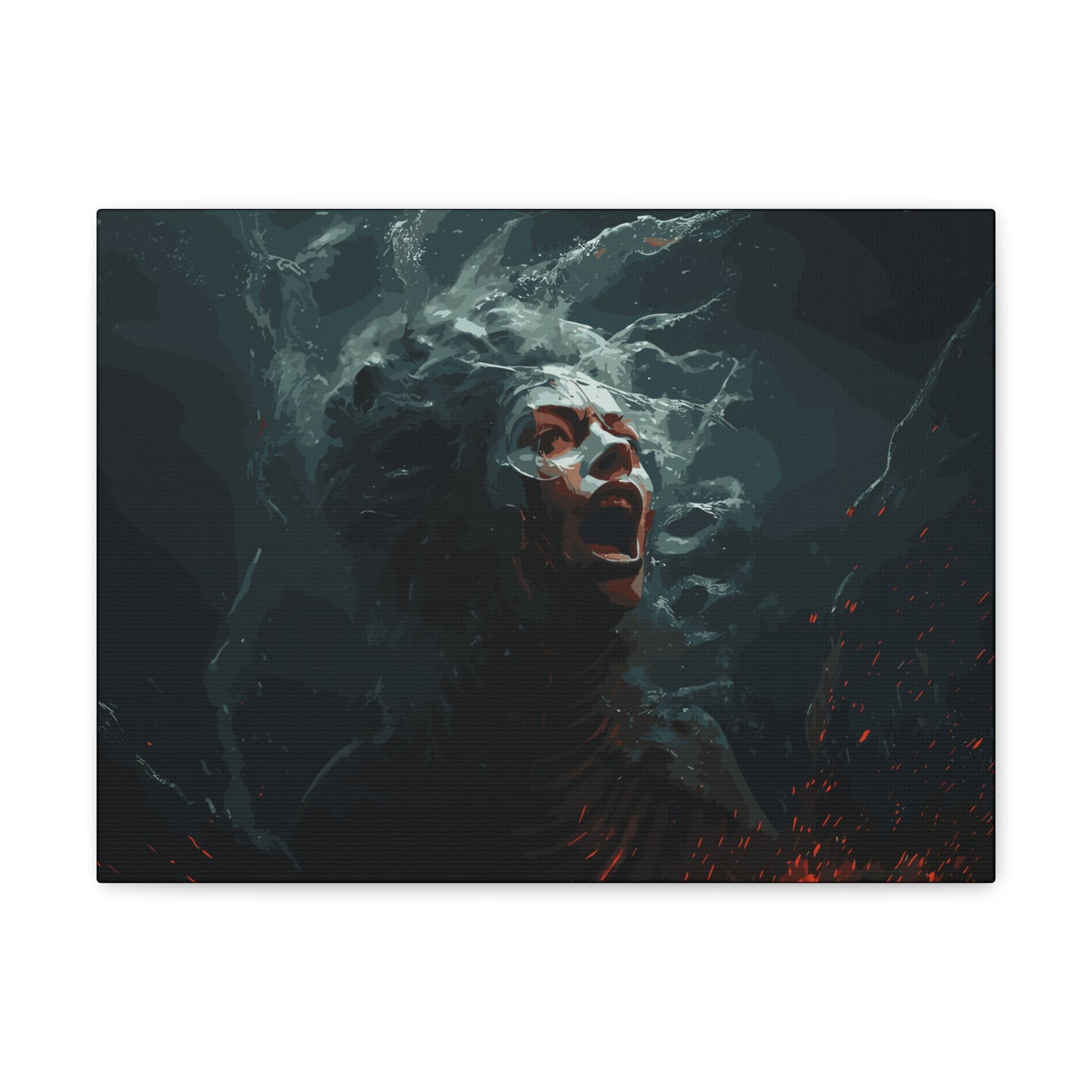 Siren Screams , Canvas Wrap