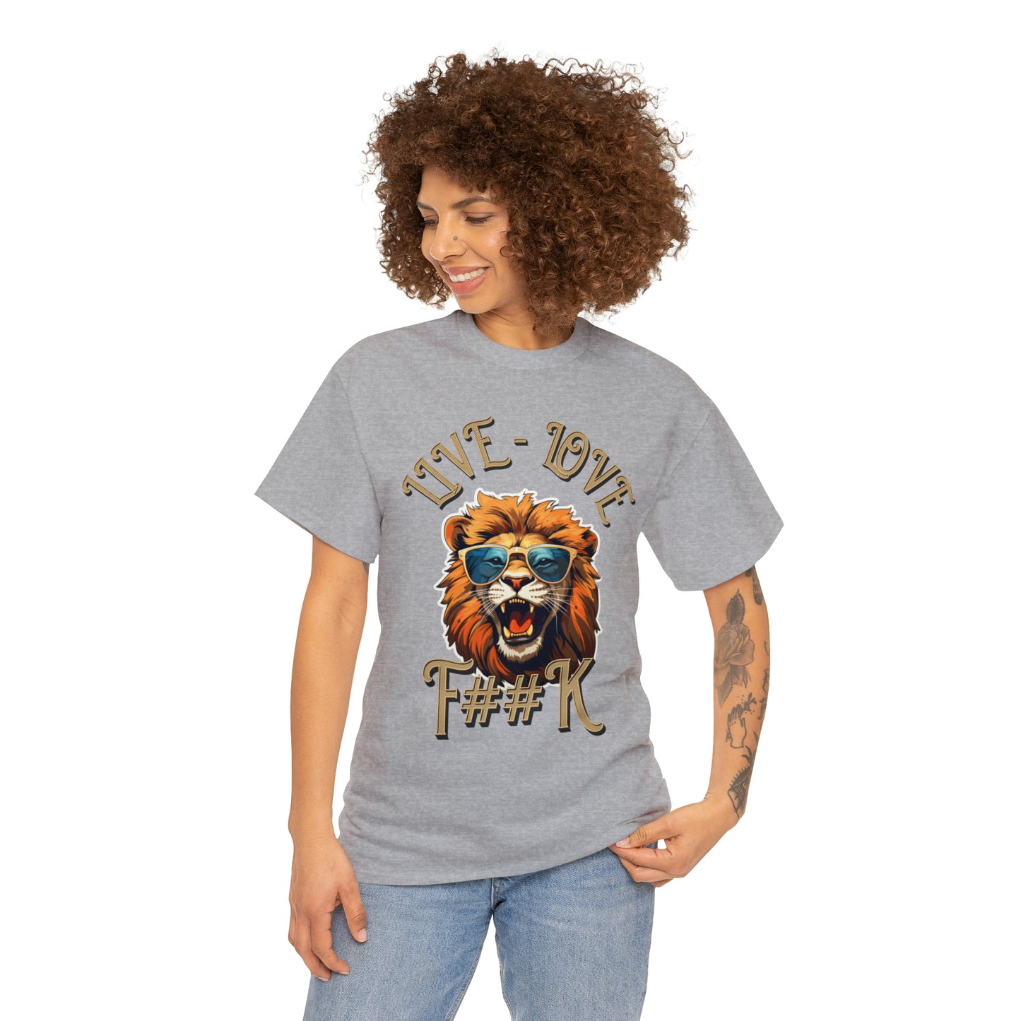 Unisex Lion Heavy Cotton Tee