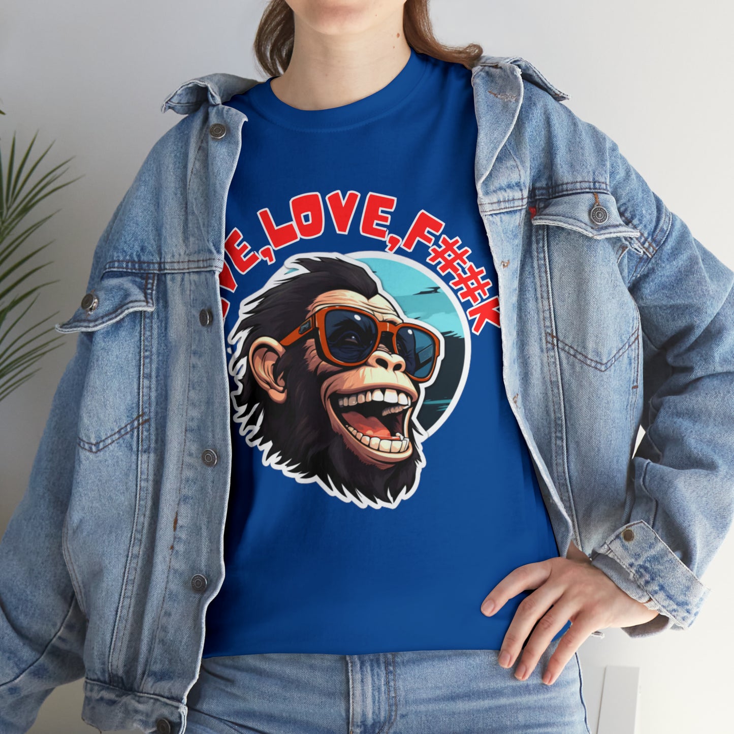 Unisex happy monkey Heavy Cotton Tee