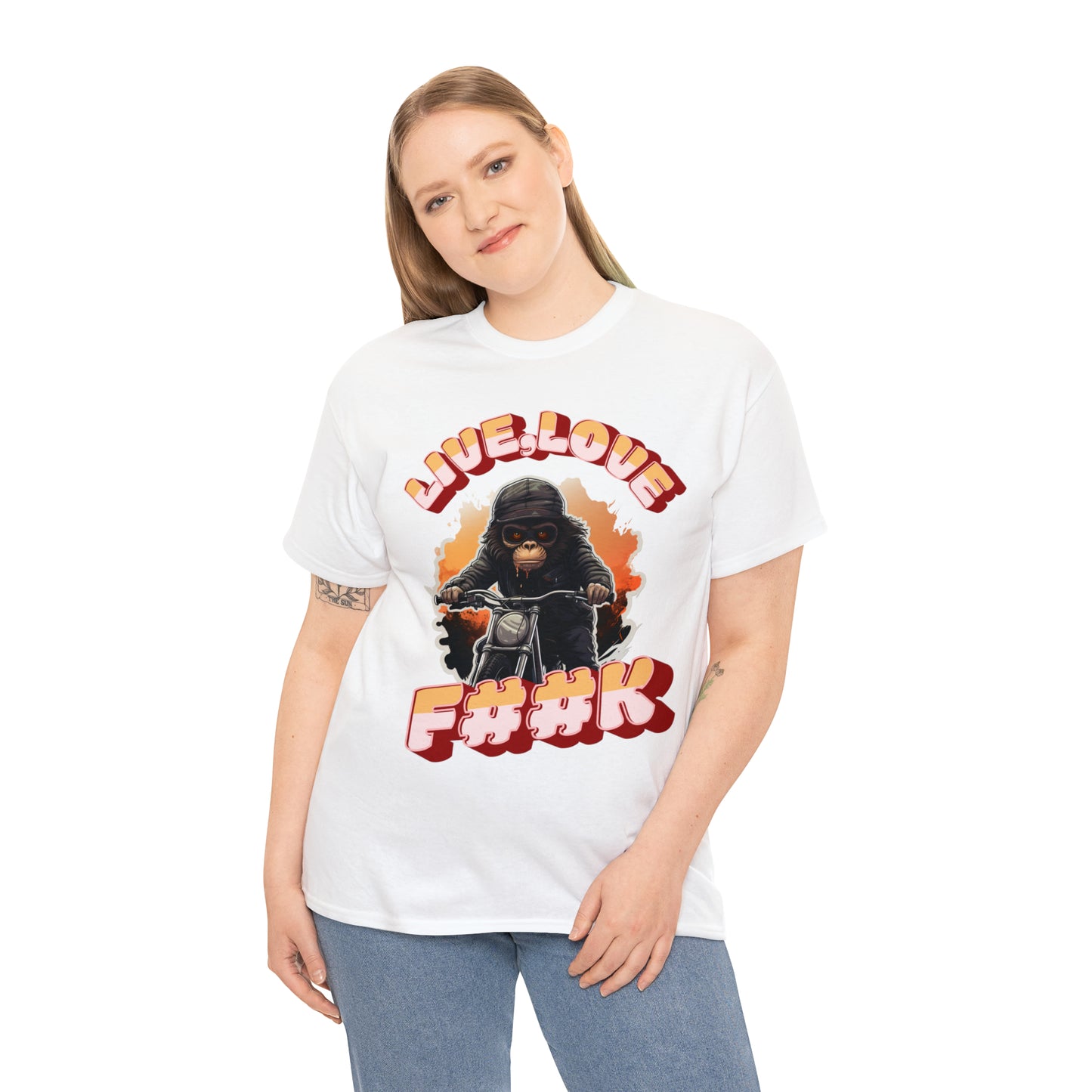 Unisex happy monkey collection Heavy Cotton Tee