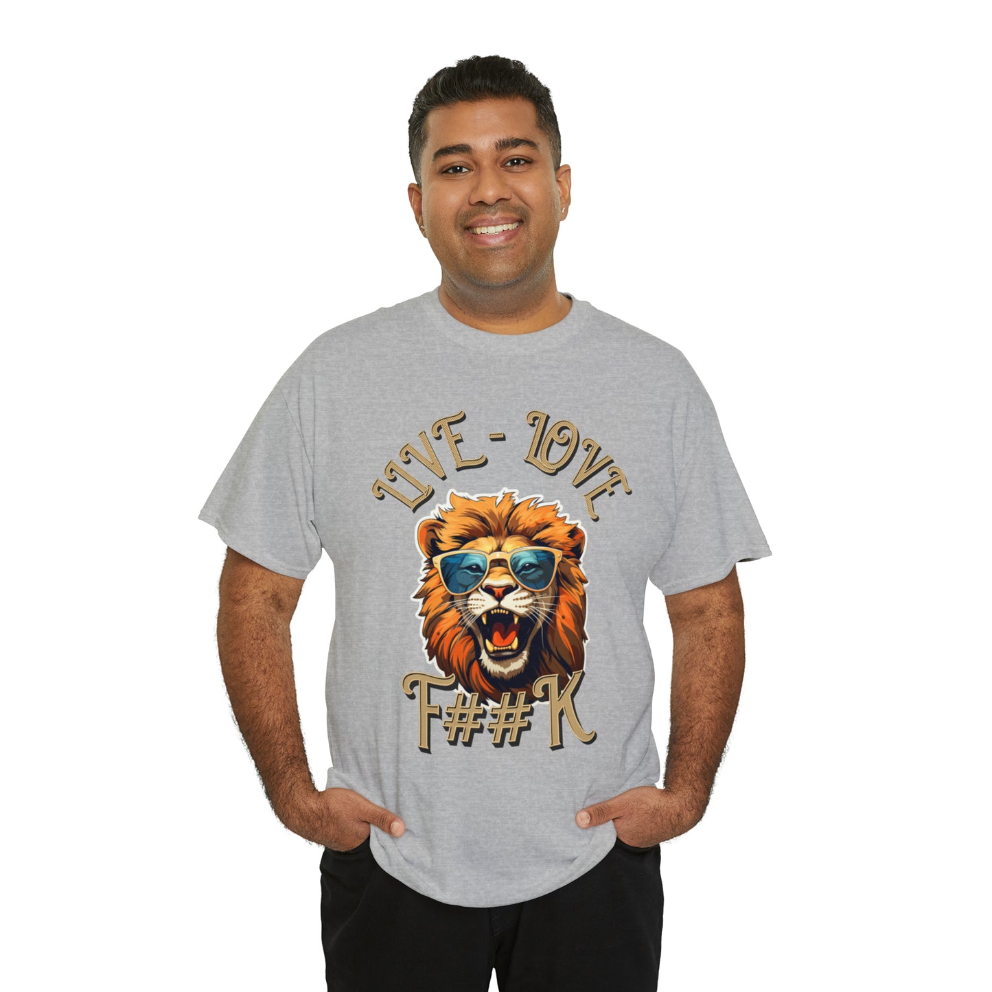 Unisex Lion Heavy Cotton Tee