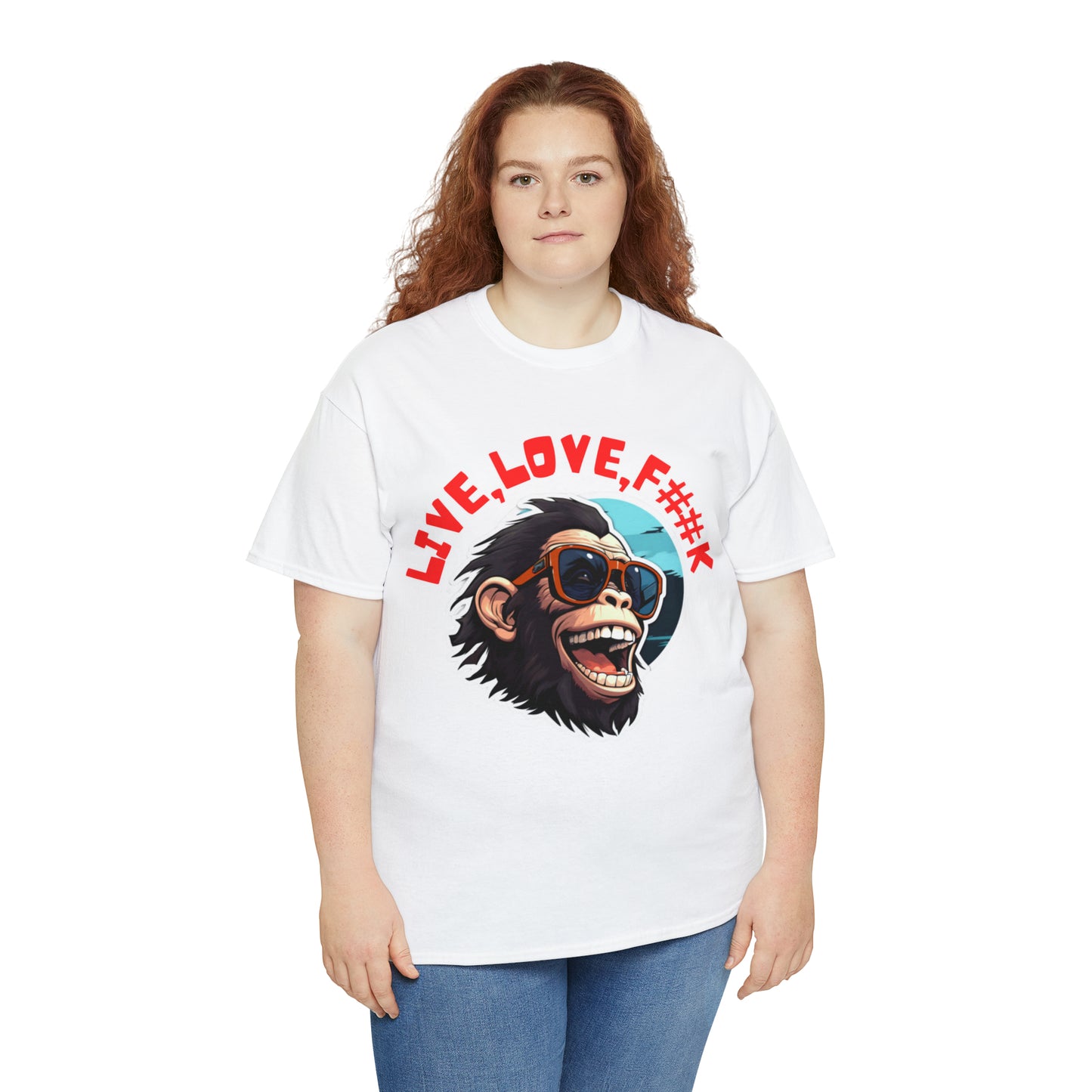 Unisex happy monkey Heavy Cotton Tee