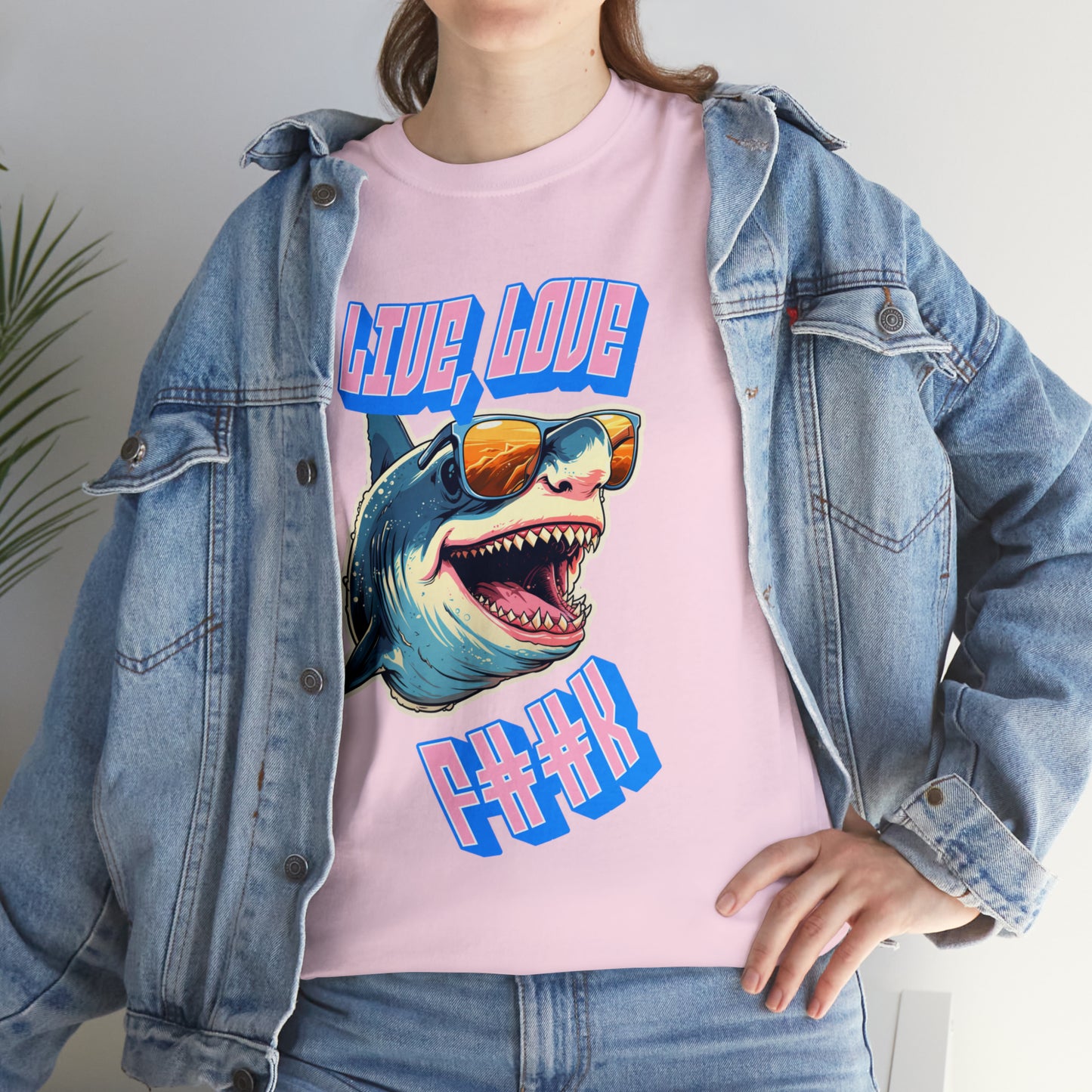 Unisex shark Heavy Cotton Tee