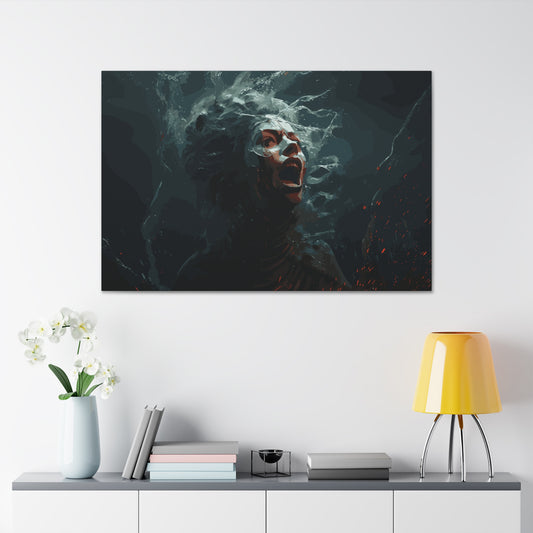 Siren Screams , Canvas Wrap