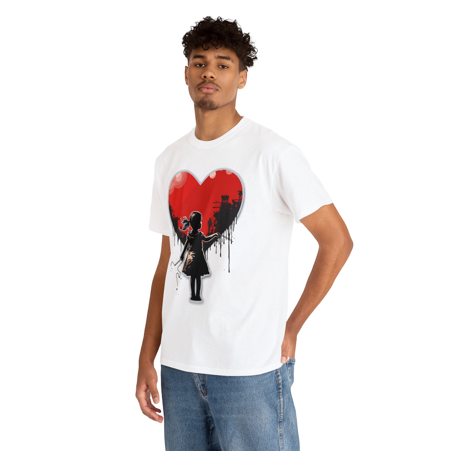 Unisex Love not war collection Heavy Cotton Tee