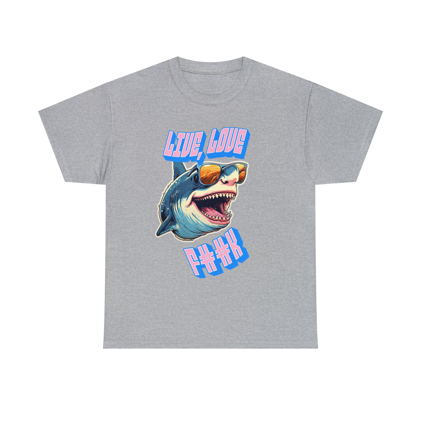 Unisex shark Heavy Cotton Tee