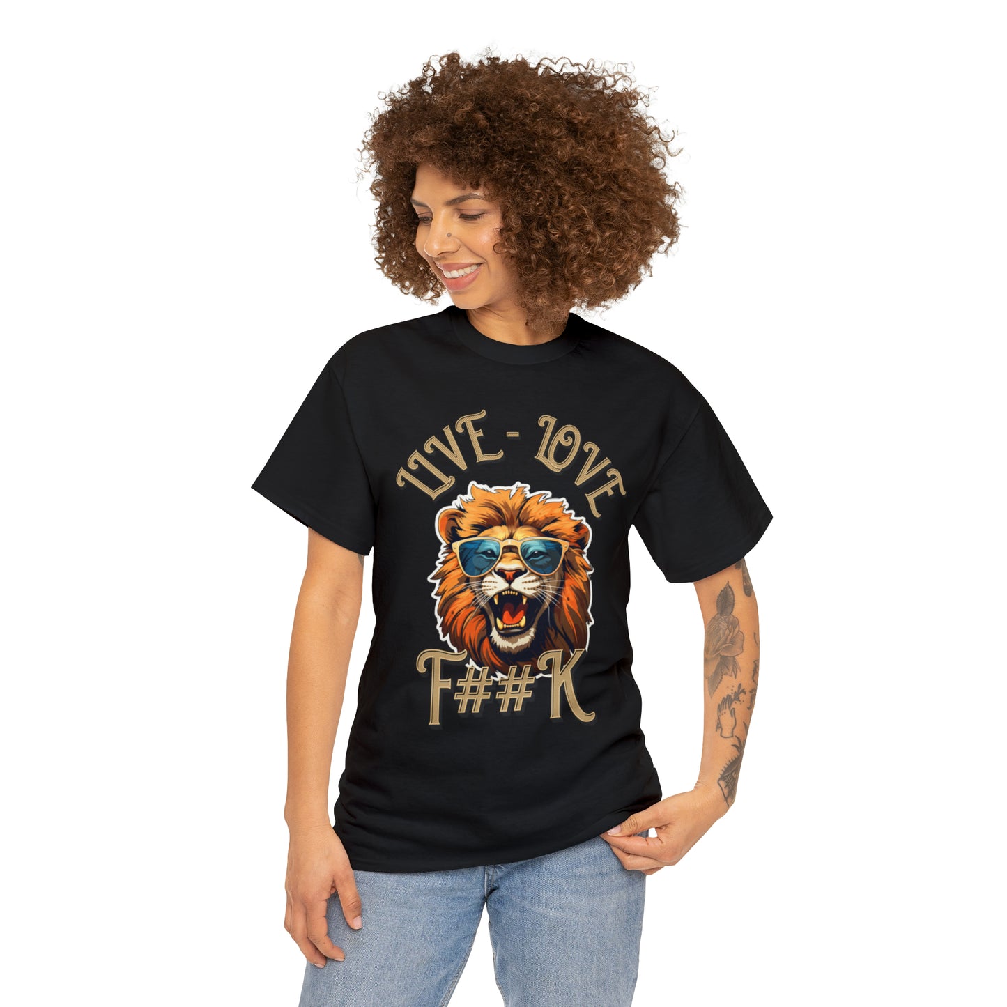 Unisex Lion Heavy Cotton Tee