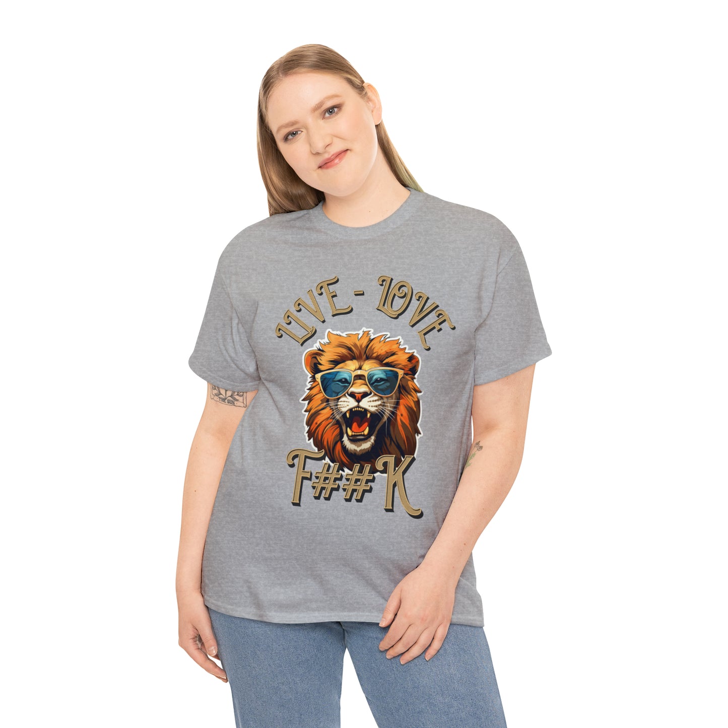 Unisex Lion Heavy Cotton Tee