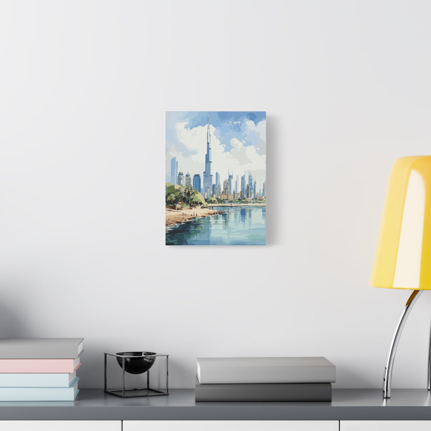 Dubai skyline,Matte Canvas, Stretched, 1.25"