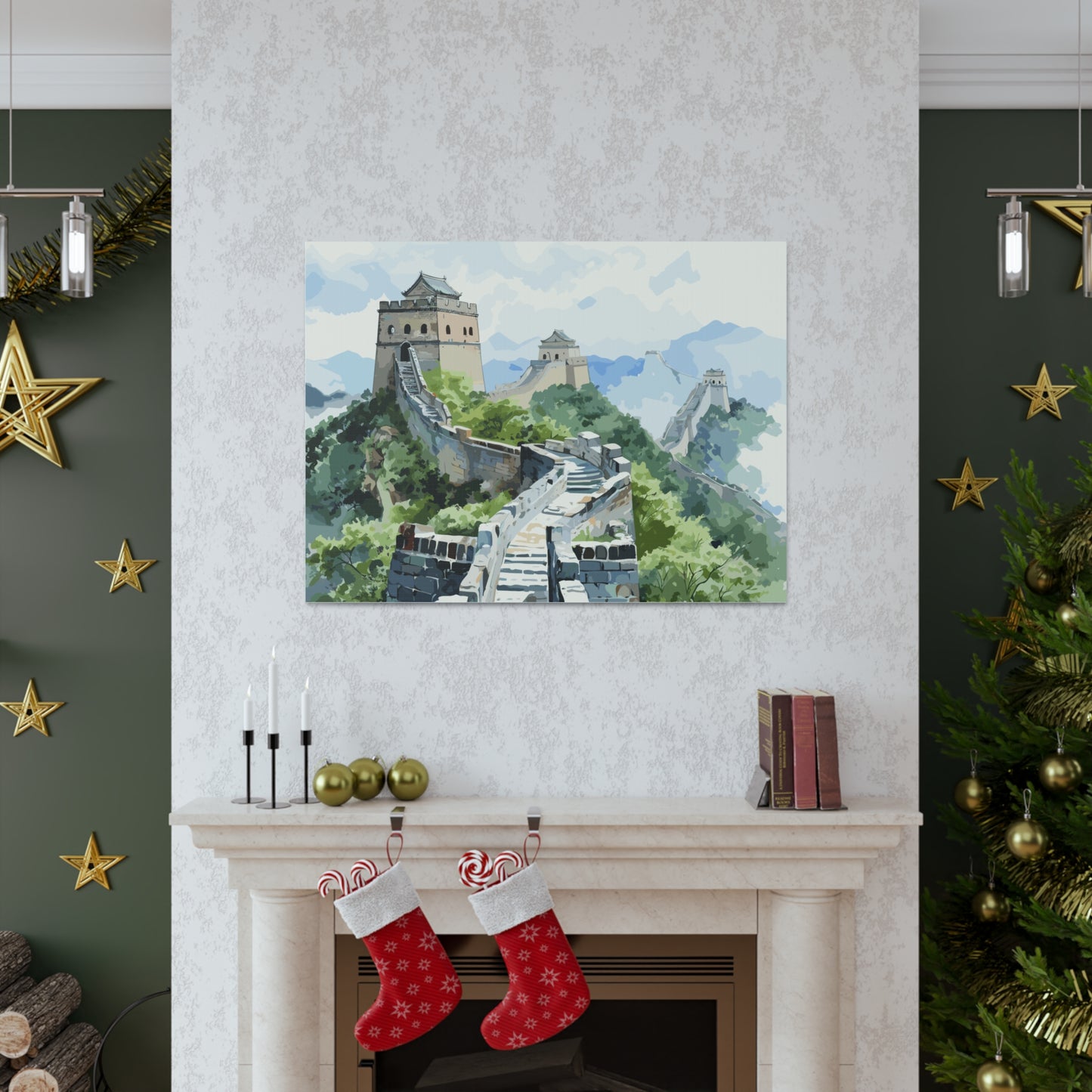 Great Wall Of China, canvas wrap