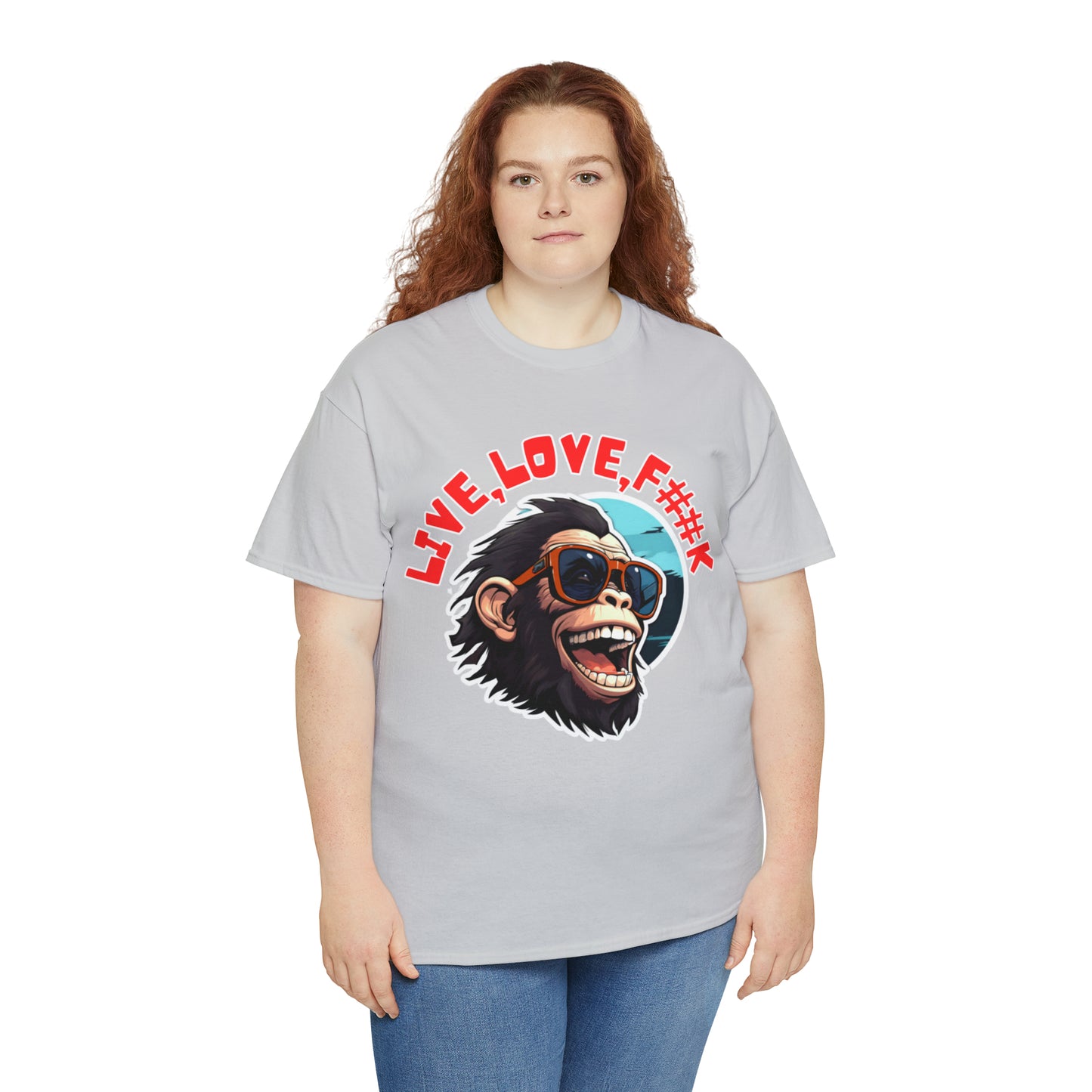 Unisex happy monkey Heavy Cotton Tee