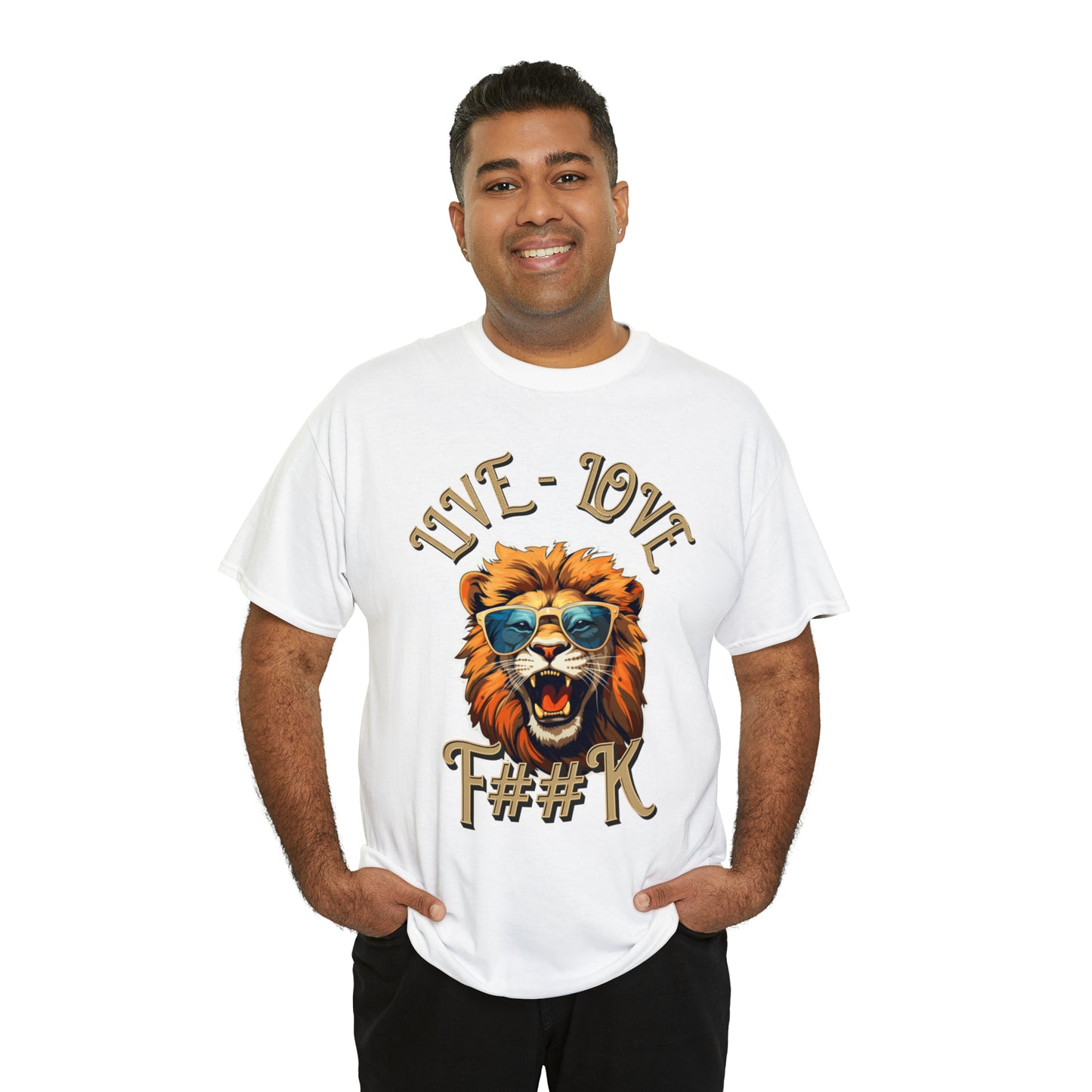 Unisex Lion Heavy Cotton Tee